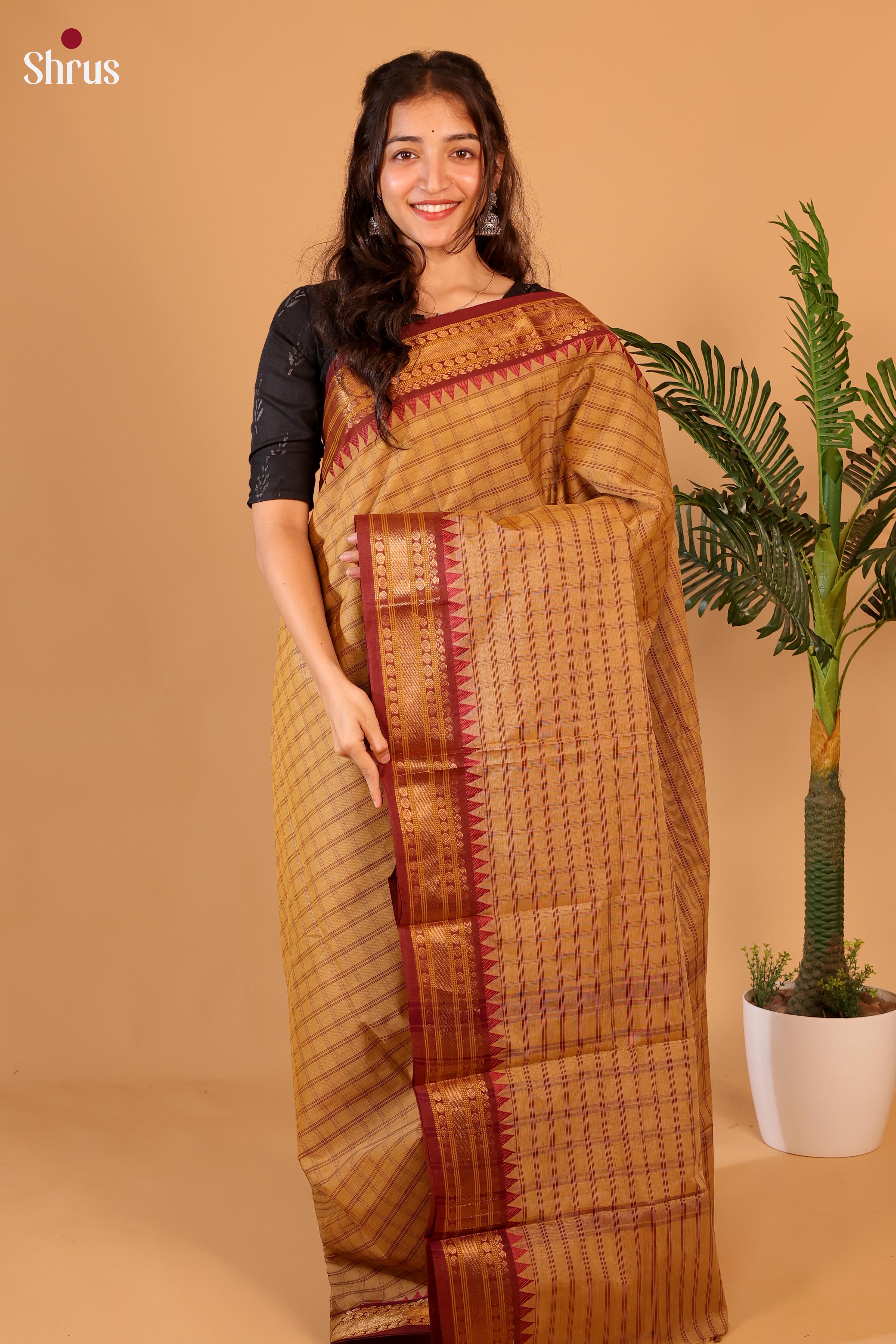 CKS20069 - Chettinad Cotton Saree - Shop on Shrus.com