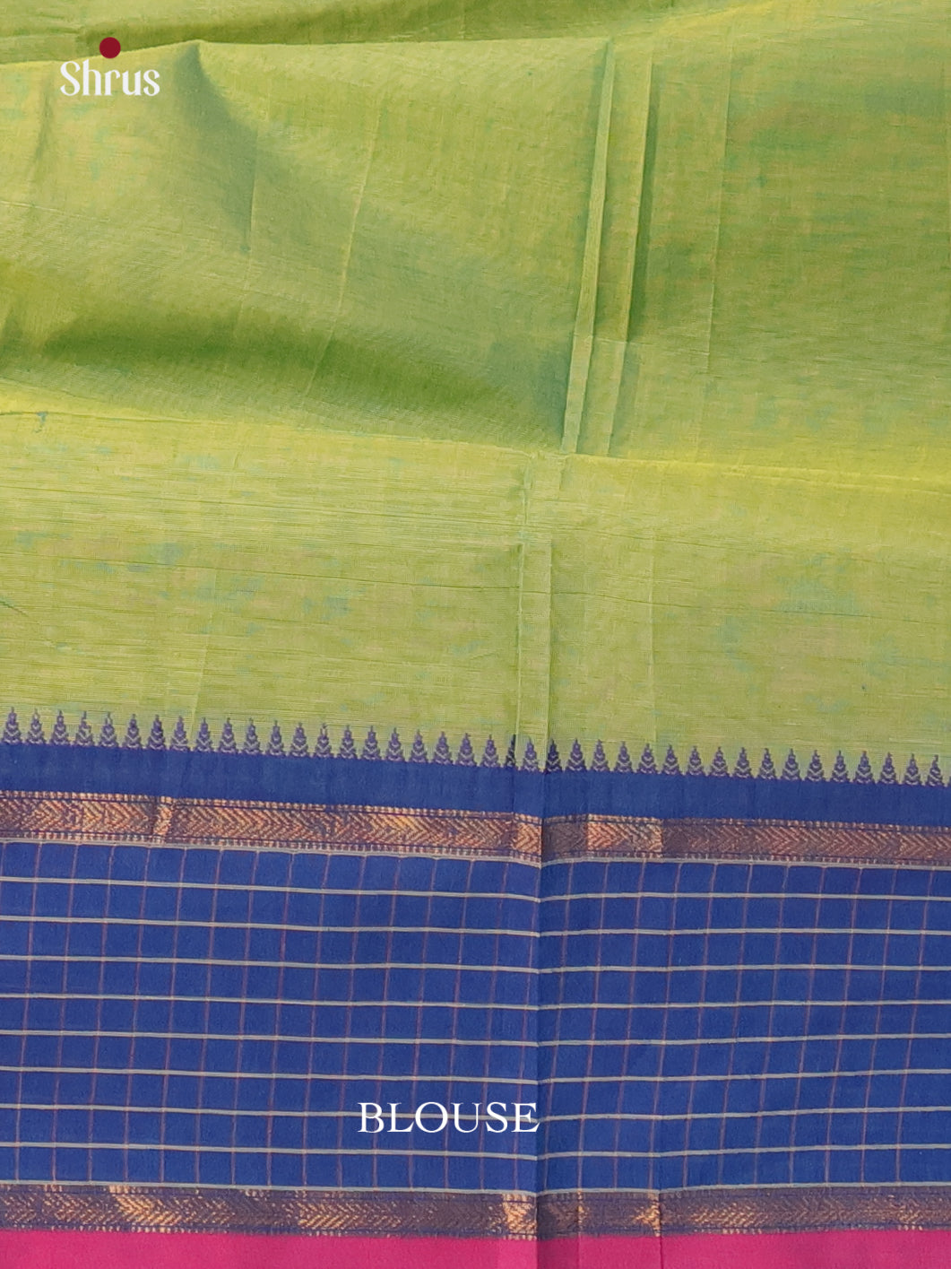 Green & Blue - Chettinad Cotton Saree - Shop on Shrus.com