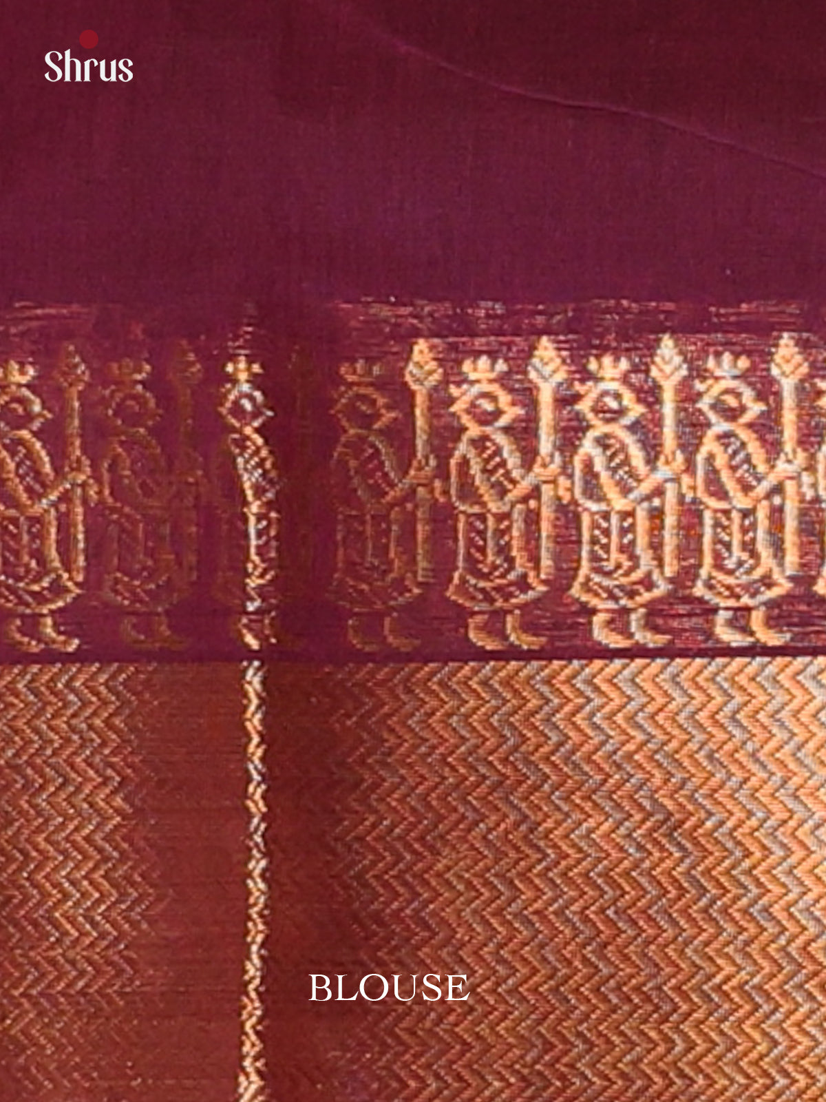 Pretty Purple Chettinad Cotton Saree with Self Zari Border & Pallu - Shop on Shrus.com