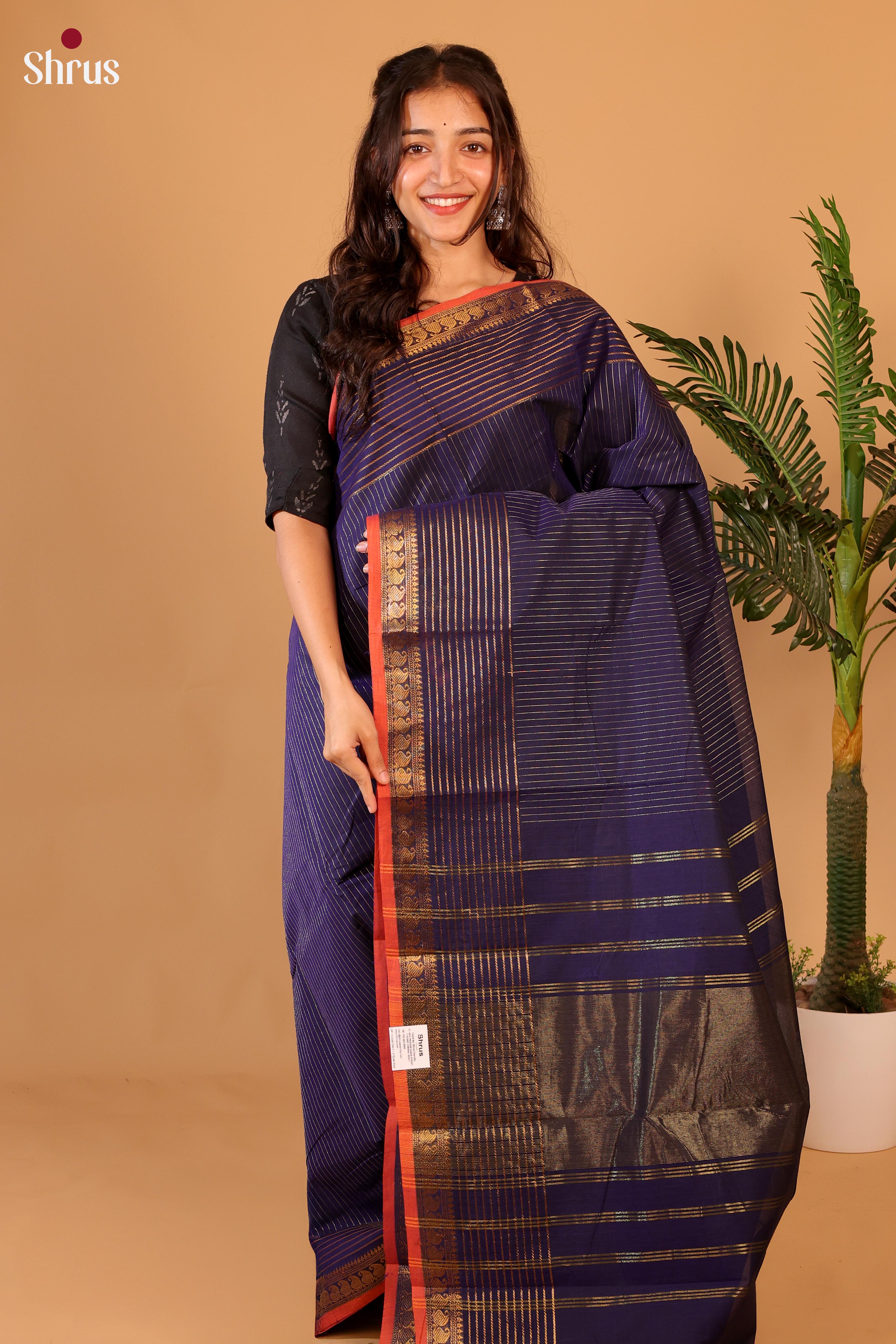 Violet - Chettinad Cotton Saree - Shop on Shrus.com
