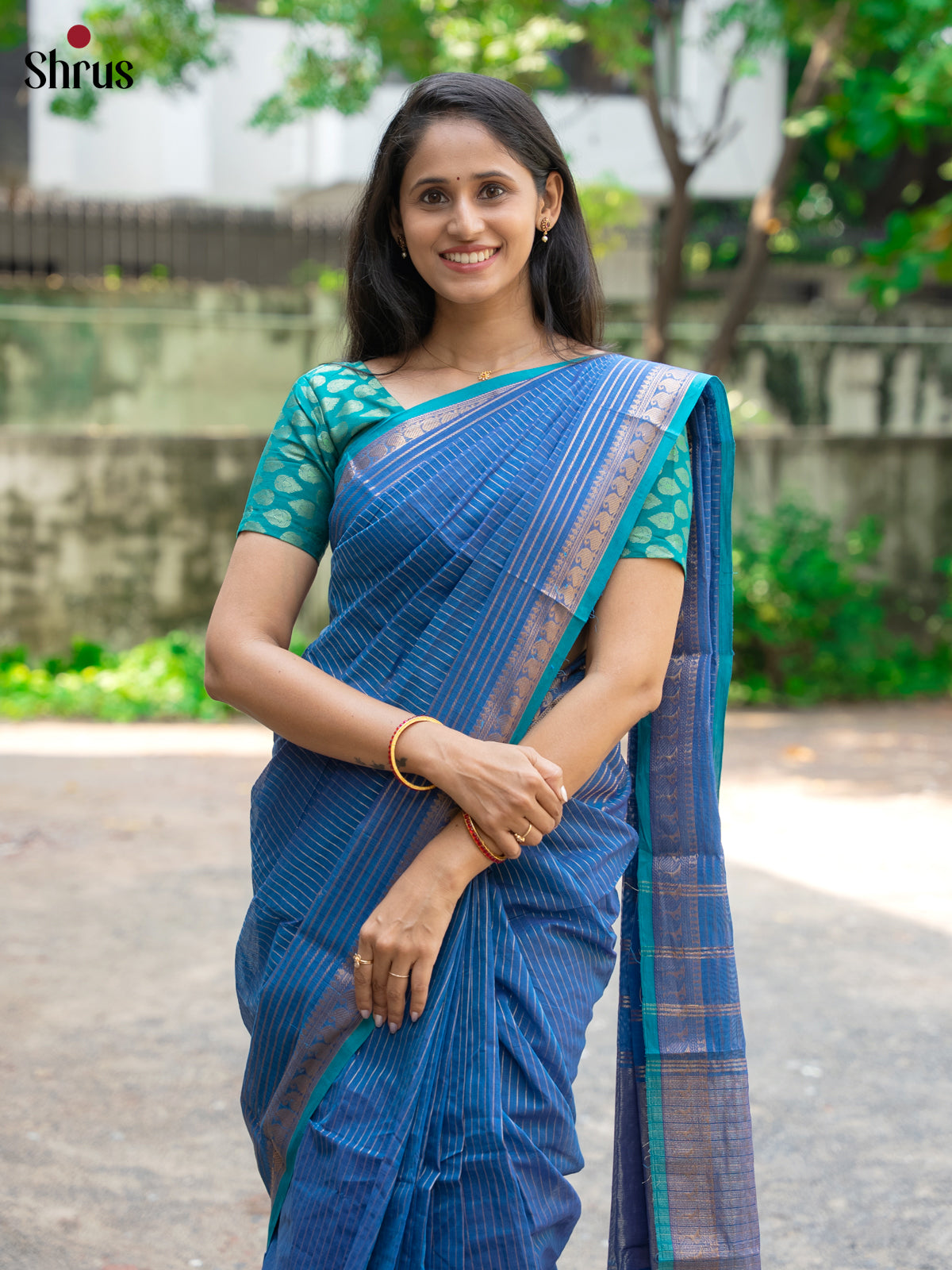 Blue - Chettinad Cotton Saree