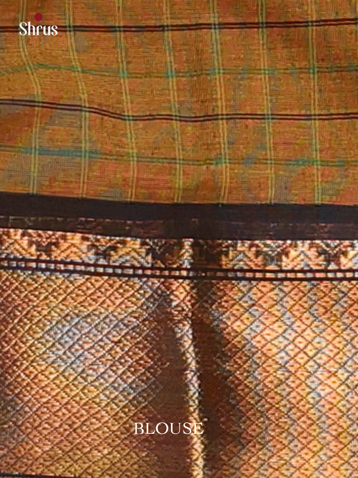 Mehandi & Black- Chettinad Cotton Saree - Shop on Shrus.com