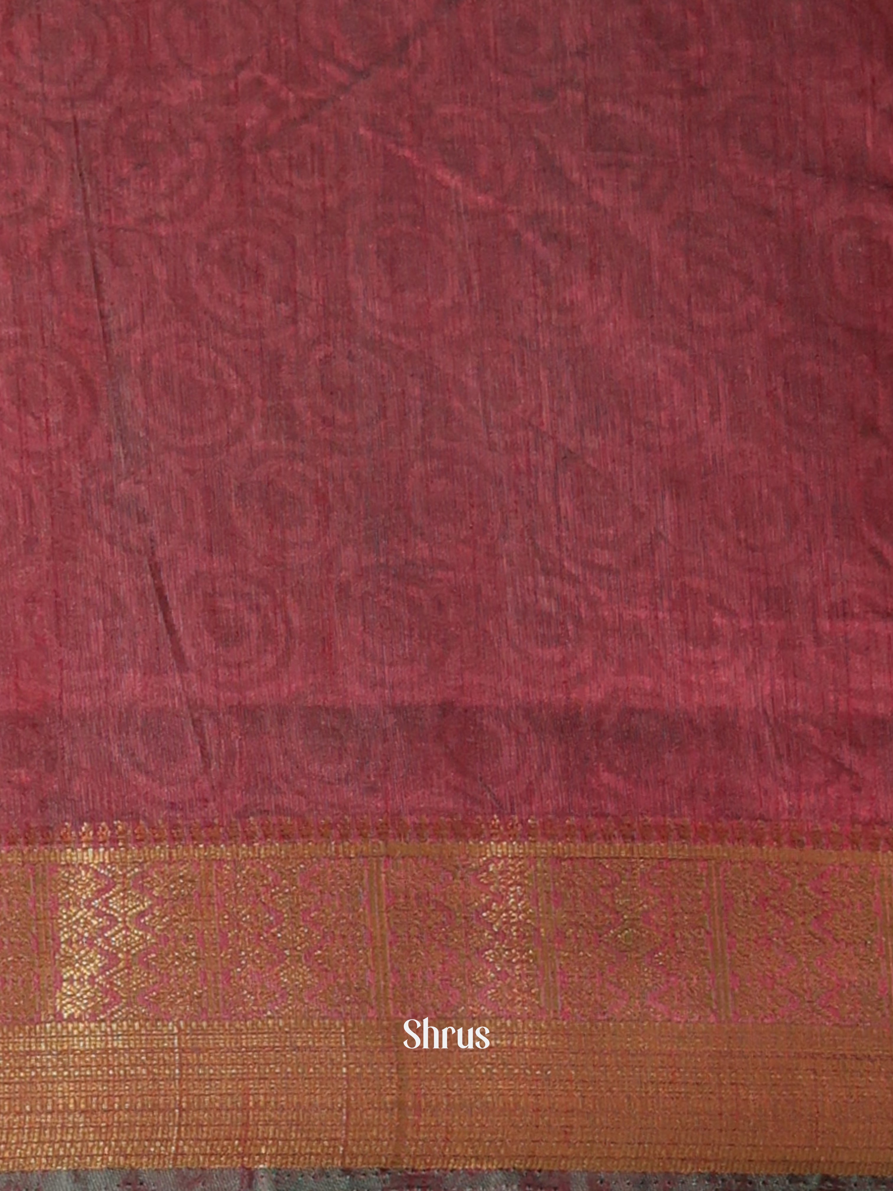 Green & Brown - Semi Patola Saree - Shop on Shrus.com