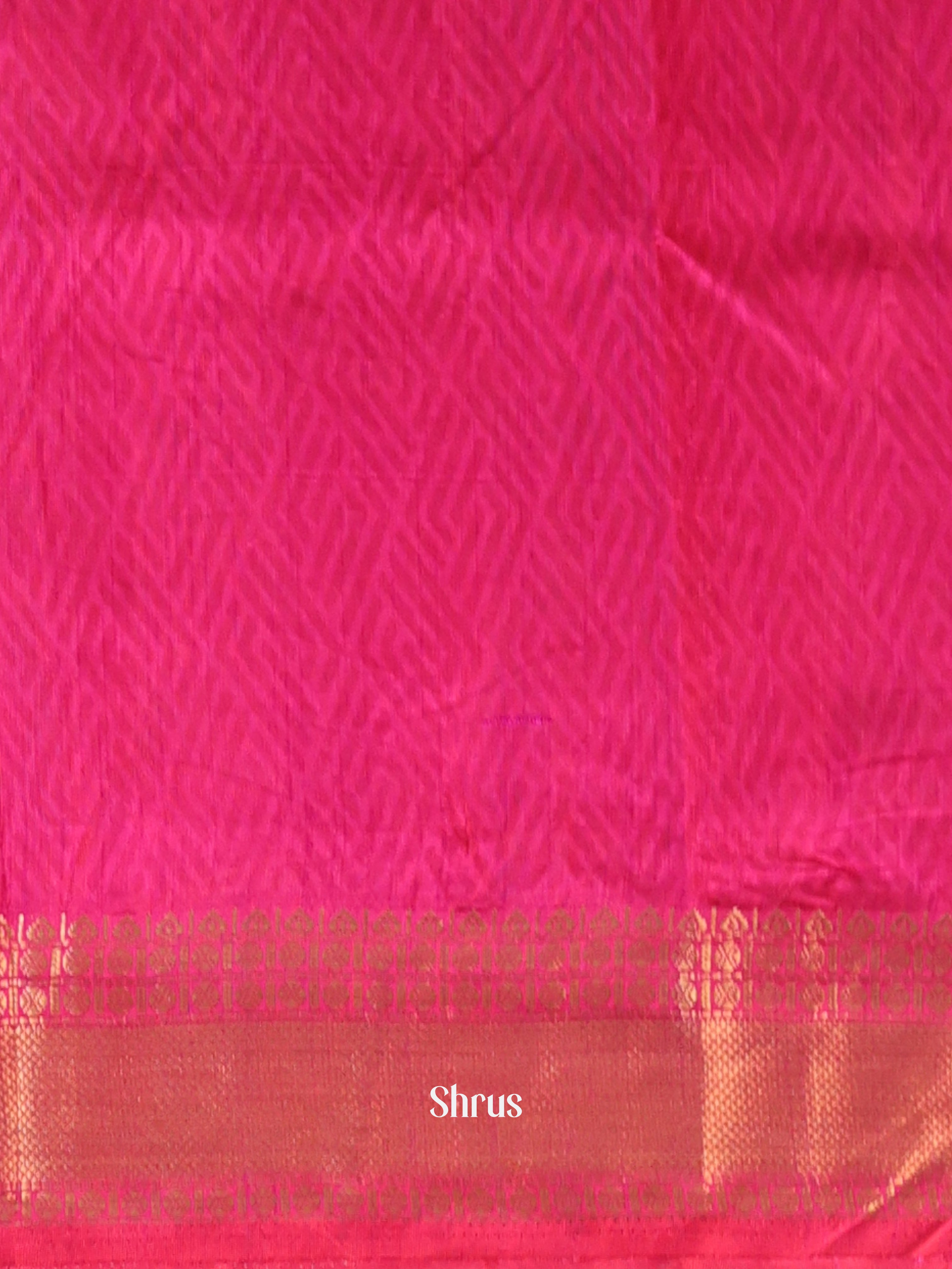 Purple & Pink - Semi Patola Saree - Shop on Shrus.com