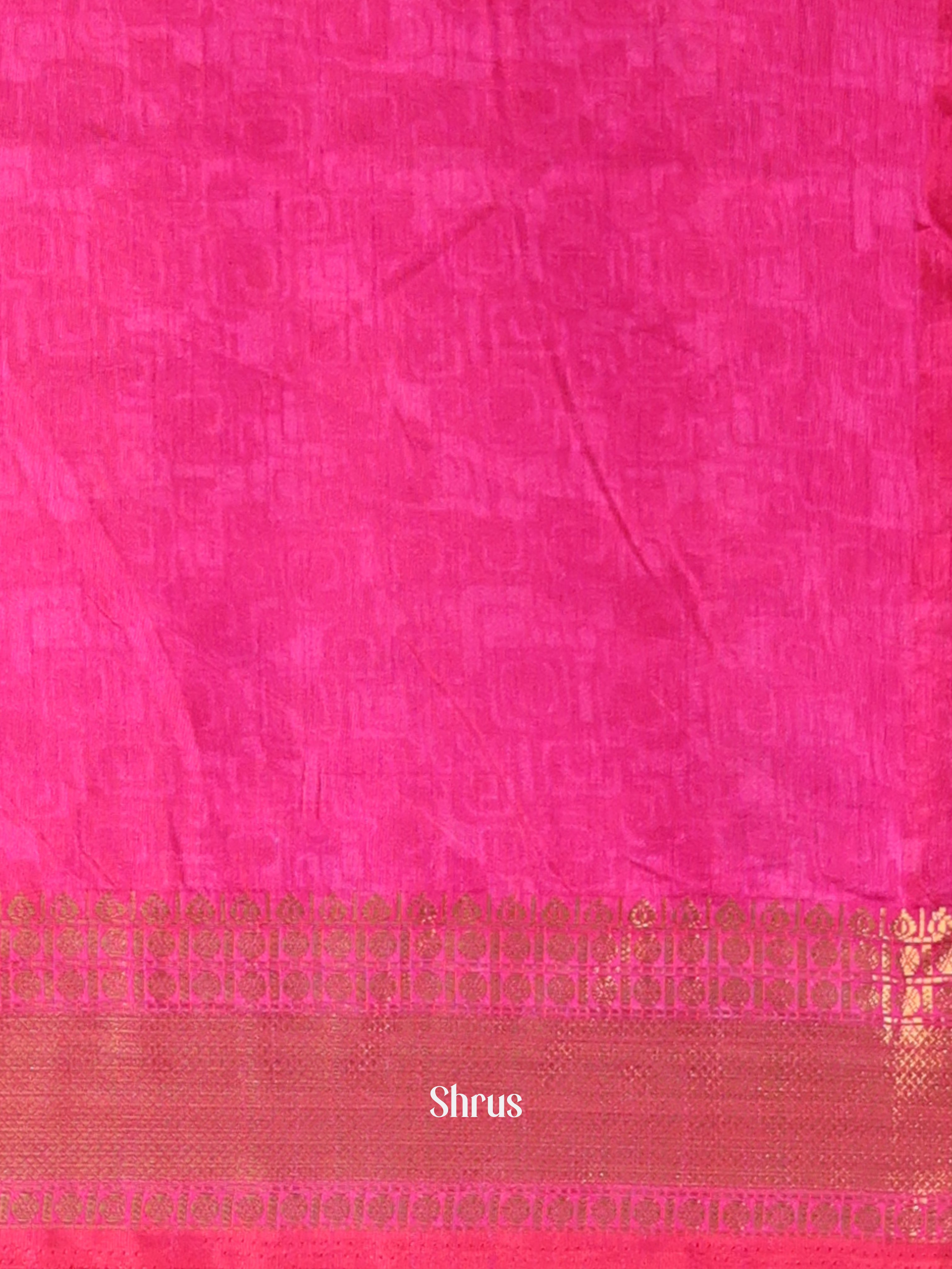 Purple & Pink- Semi Patola Saree - Shop on Shrus.com