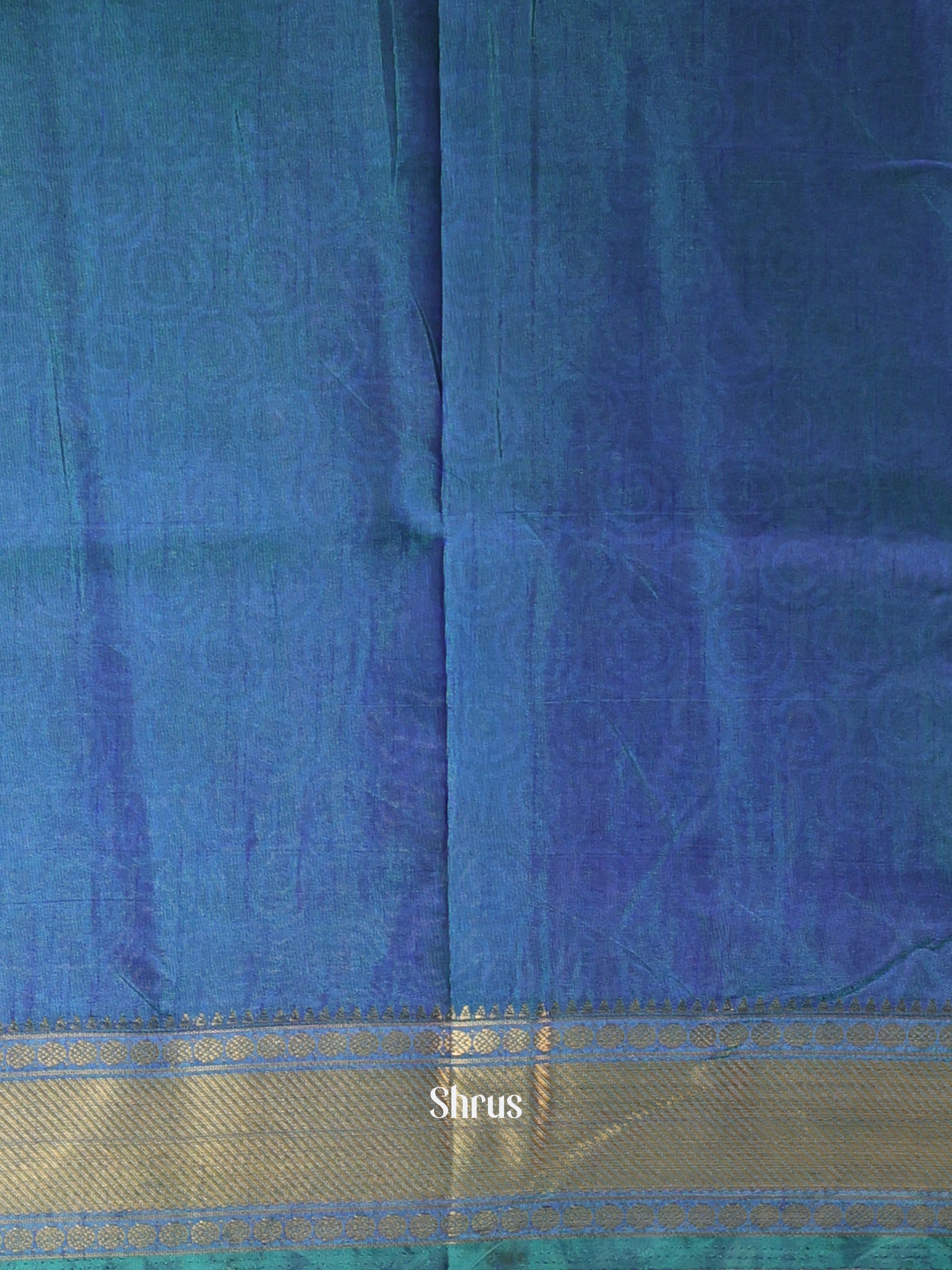 Green & Blue - Semi Patola Saree - Shop on Shrus.com