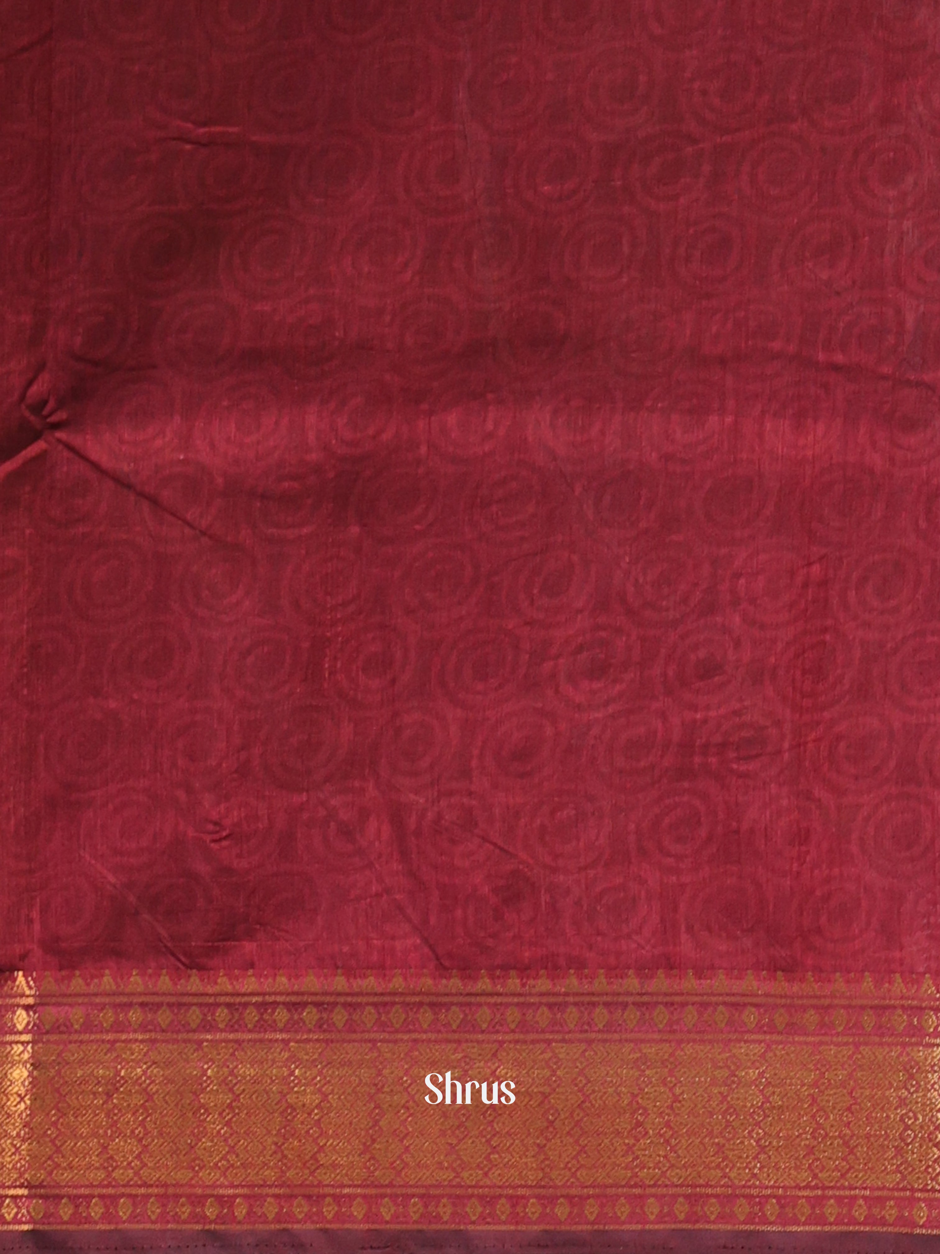 Black & Maroon - Semi Patola Saree - Shop on Shrus.com