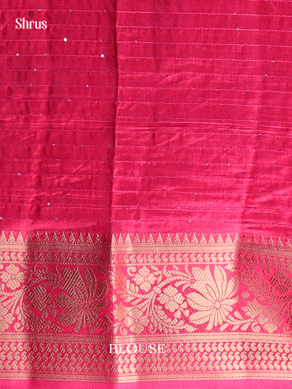 Red- Semi Tussar Saree - Shop on Shrus.com