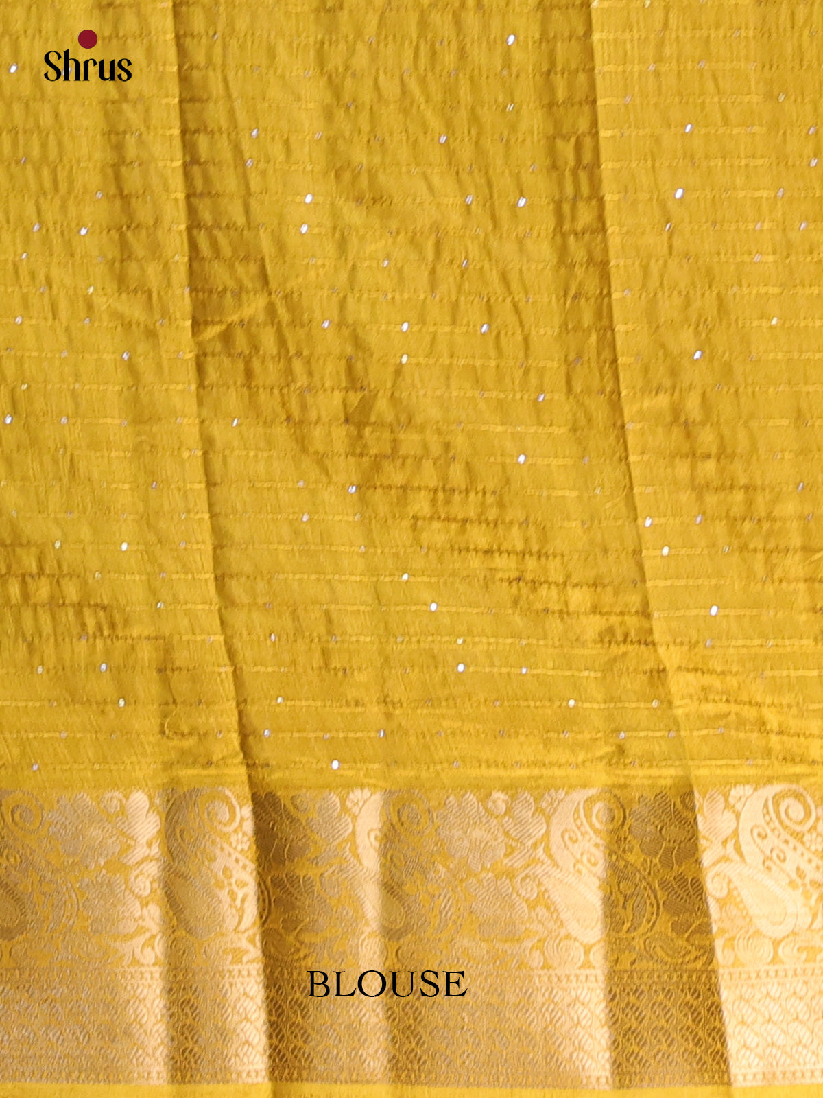 Mustard - Semi Tussar Saree - Shop on Shrus.com