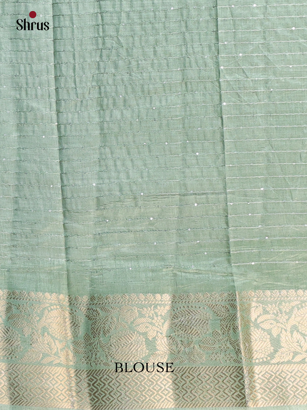 Grey Green - Semi Tussar Saree - Shop on Shrus.com