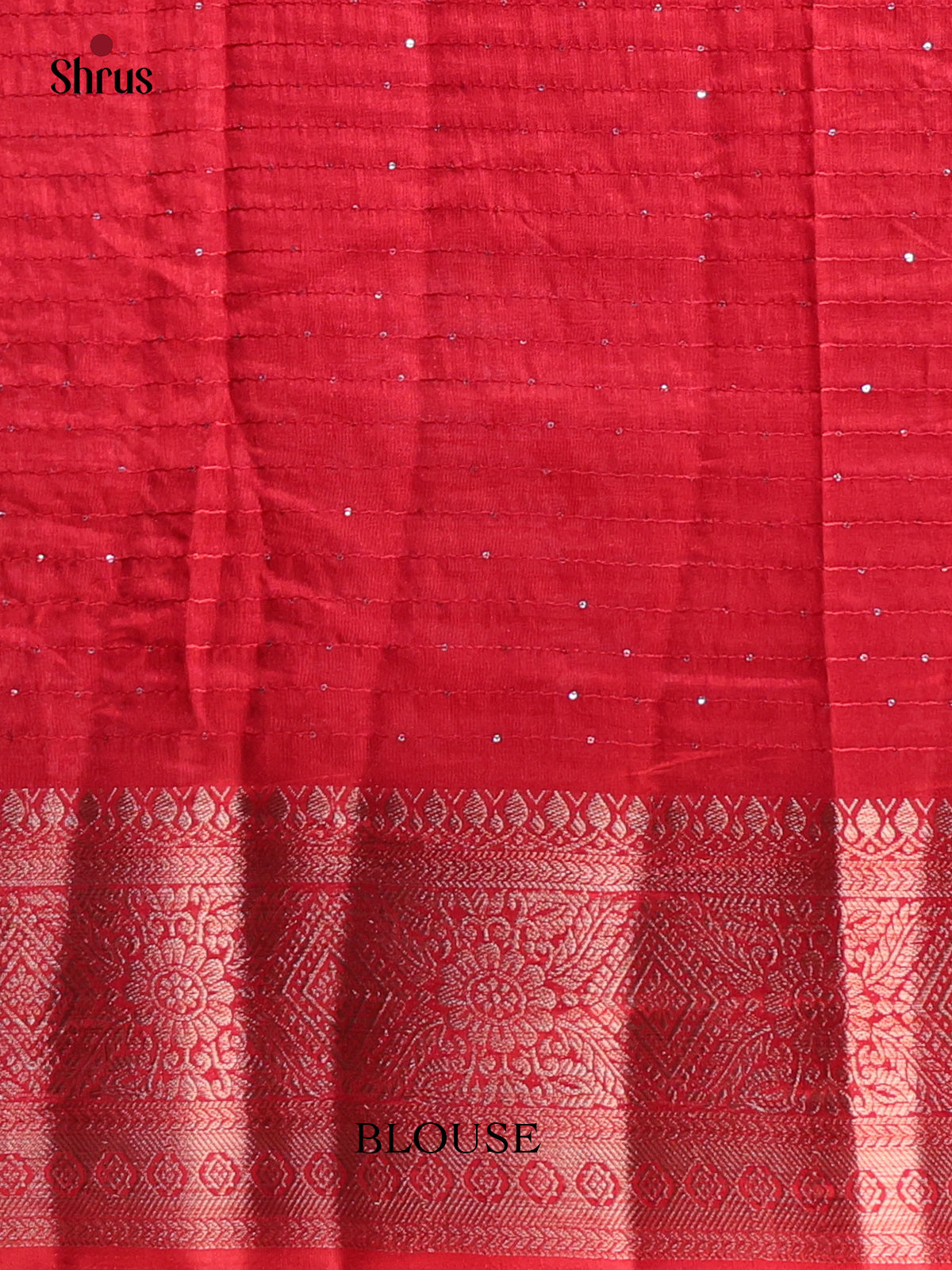 Red - Semi Tussar Saree - Shop on Shrus.com