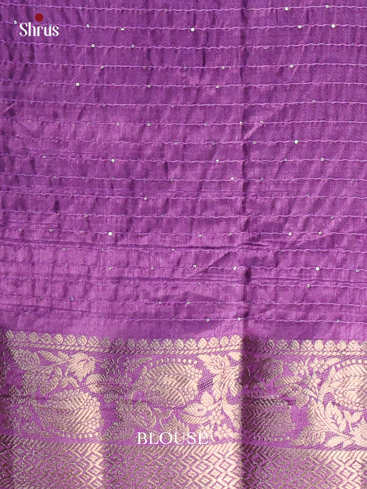 Purple - Semi Tussar Saree - Shop on Shrus.com