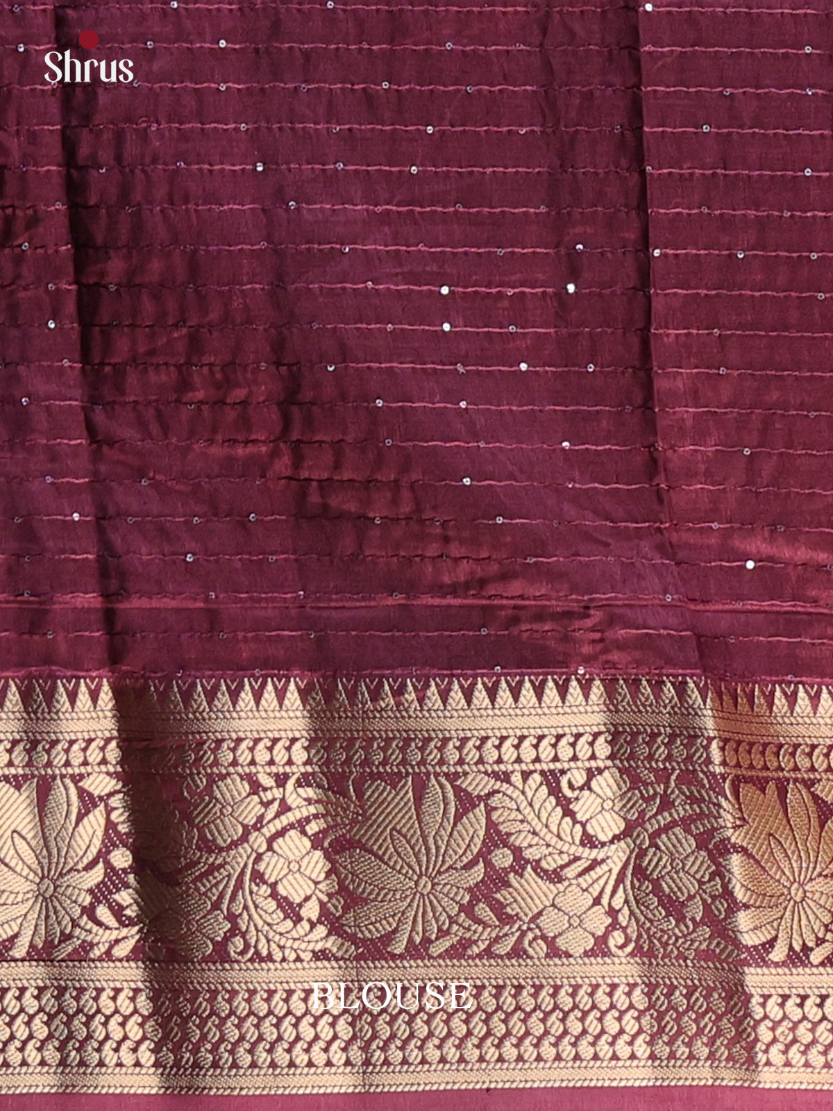 Brown- Semi Tussar Saree - Shop on Shrus.com