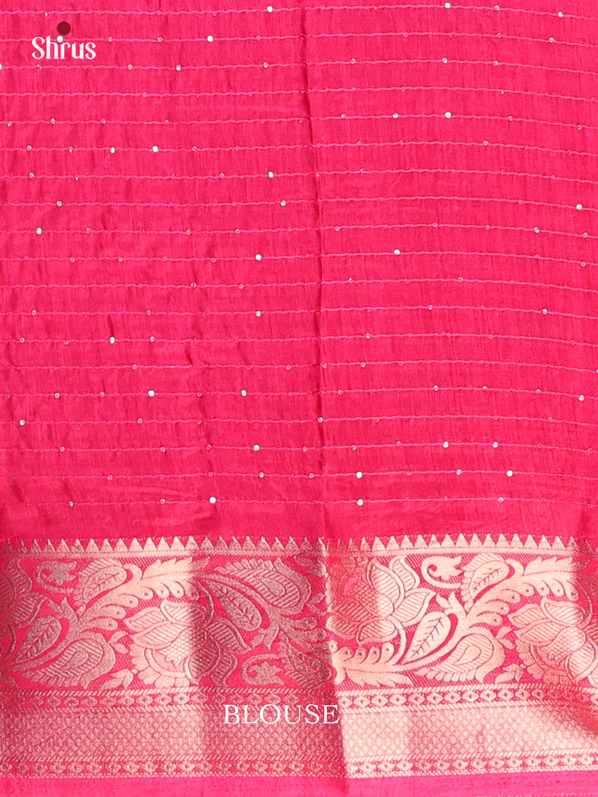 Reddish Pink- Semi Tussar Saree - Shop on Shrus.com