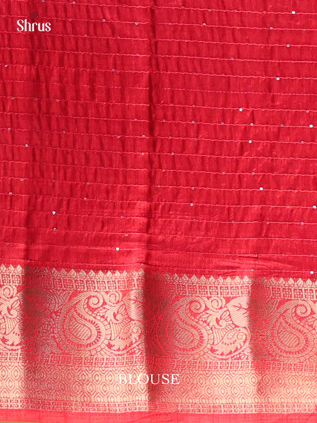 Red - Semi Tussar Saree - Shop on Shrus.com