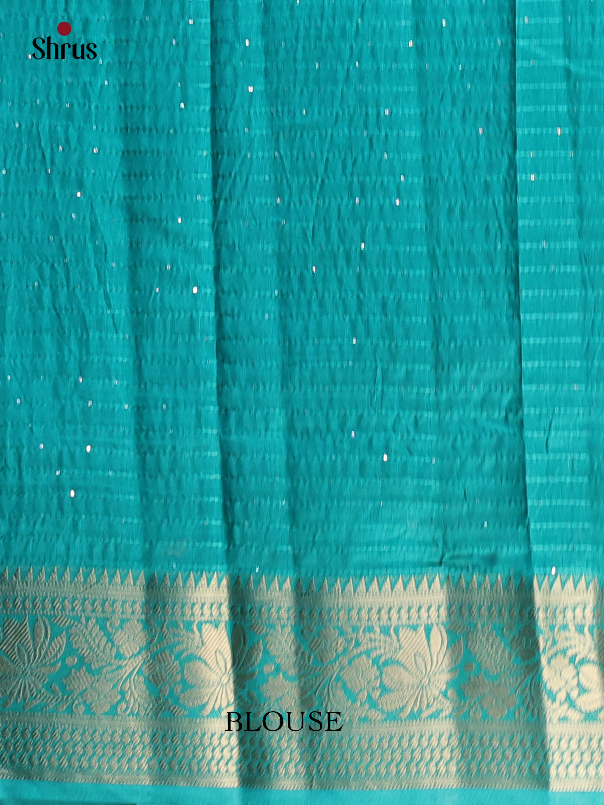 Teal - Semi Tussar Saree - Shop on Shrus.com