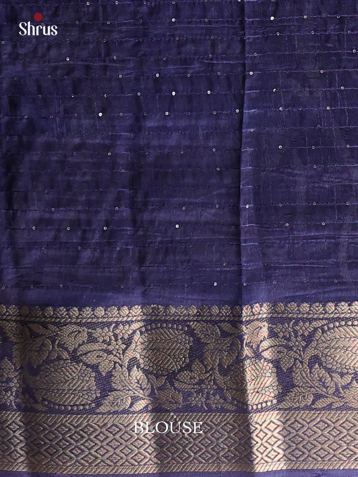 Blue - Semi Tussar Saree - Shop on Shrus.com
