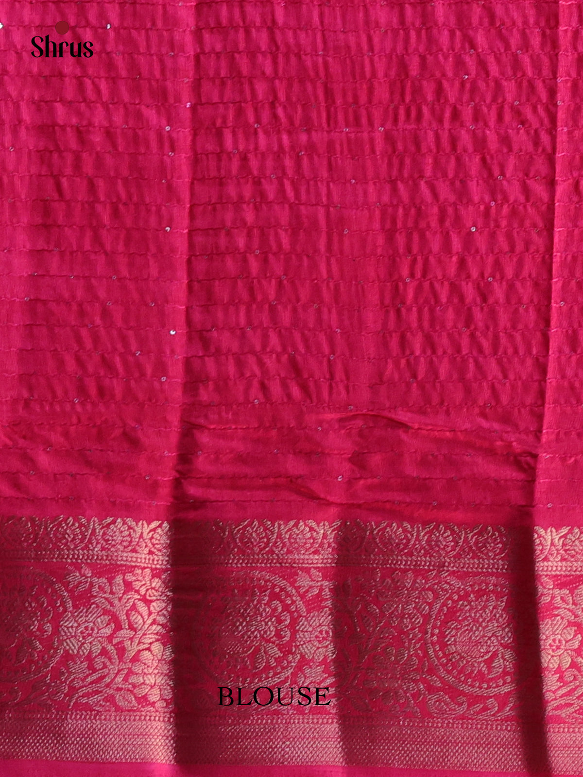 Deep Pink- Semi Tussar Saree - Shop on Shrus.com