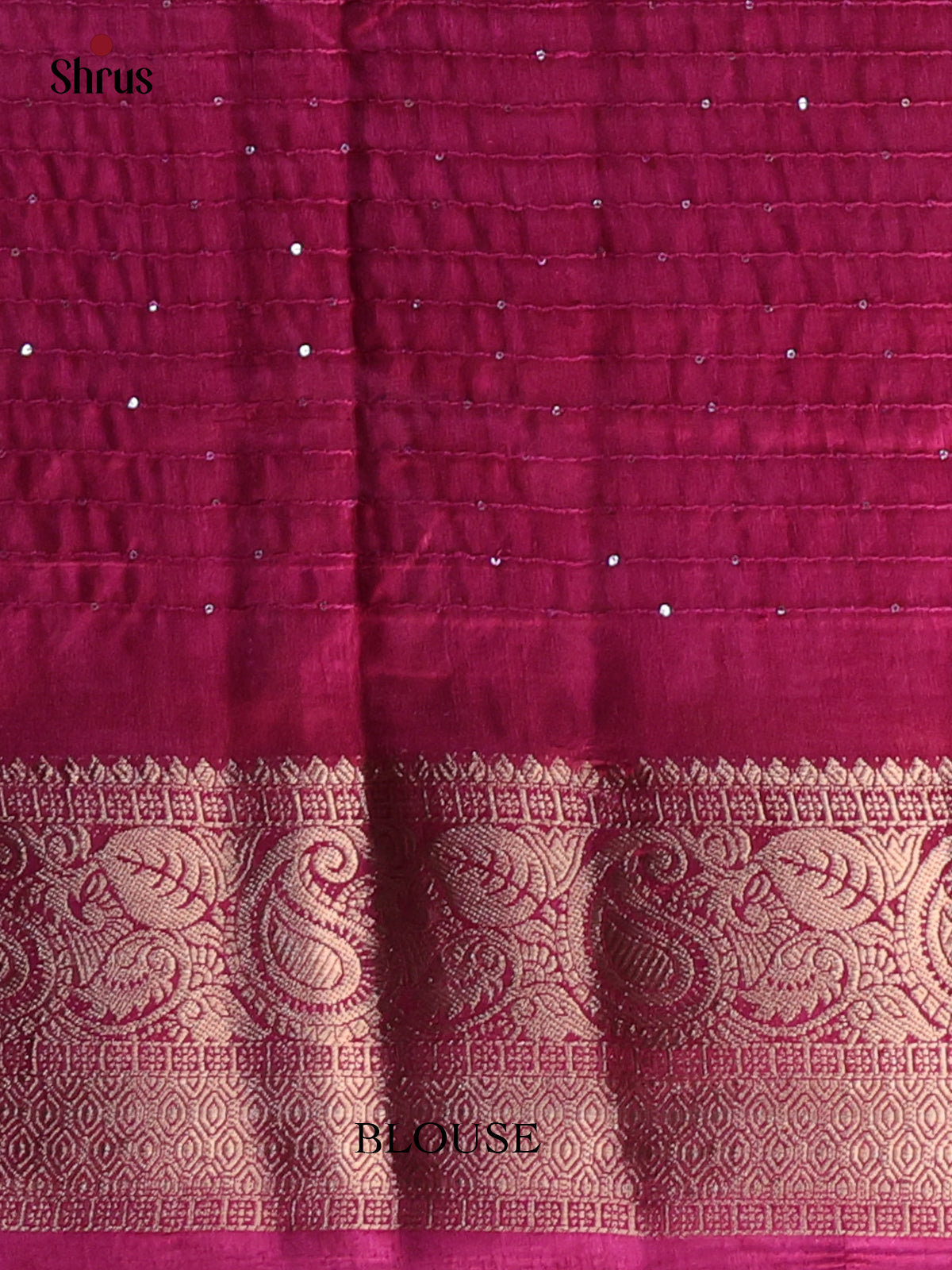 Maroon - Semi Tussar Saree - Shop on Shrus.com