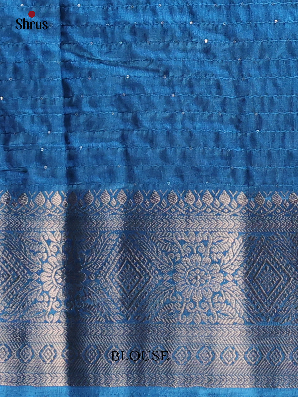 Blue - Semi Tussar Saree - Shop on Shrus.com