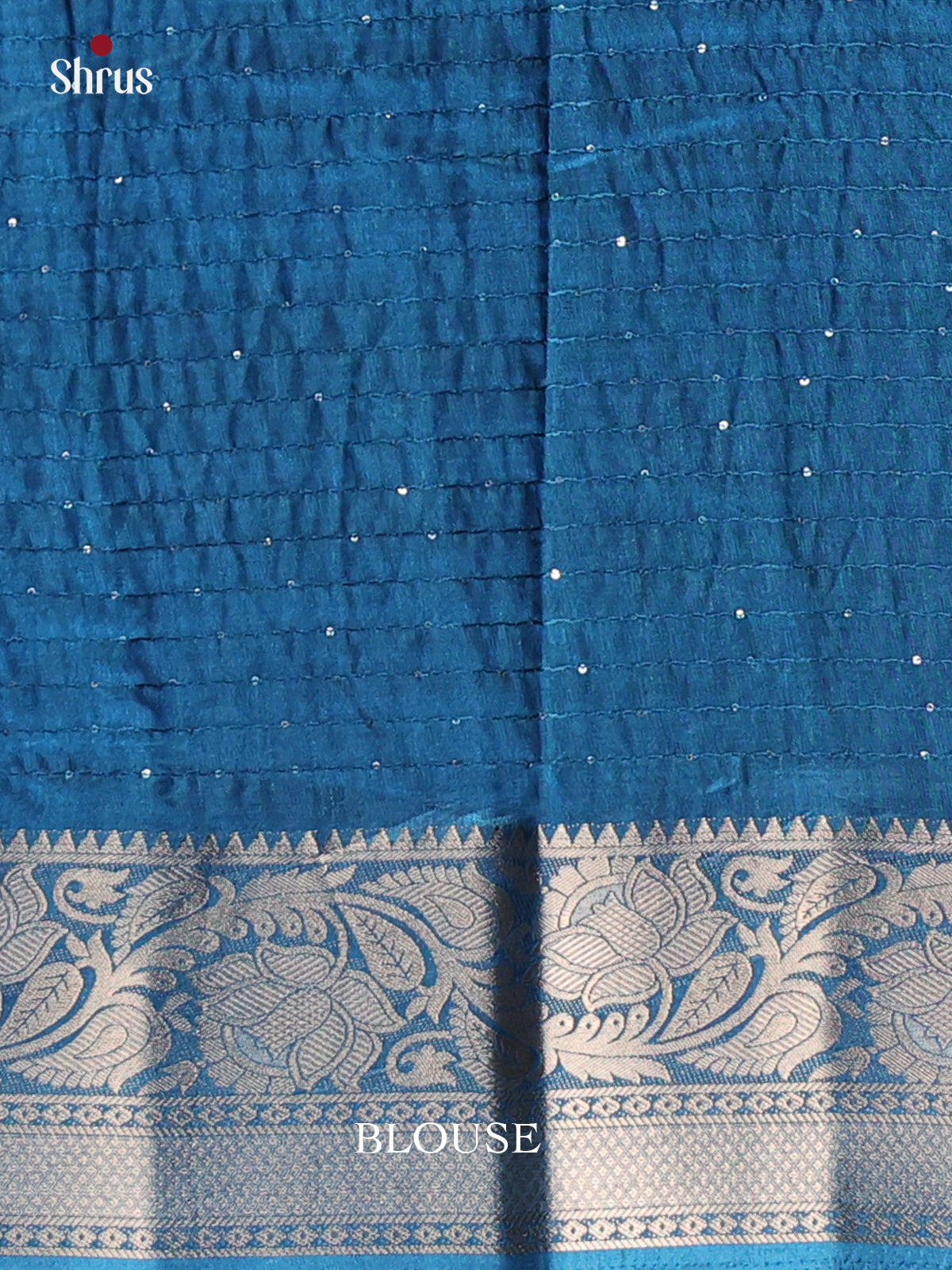 Blue - Semi Tussar Saree - Shop on Shrus.com