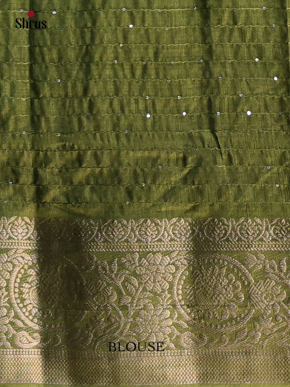 Green - Semi Tussar Saree - Shop on Shrus.com