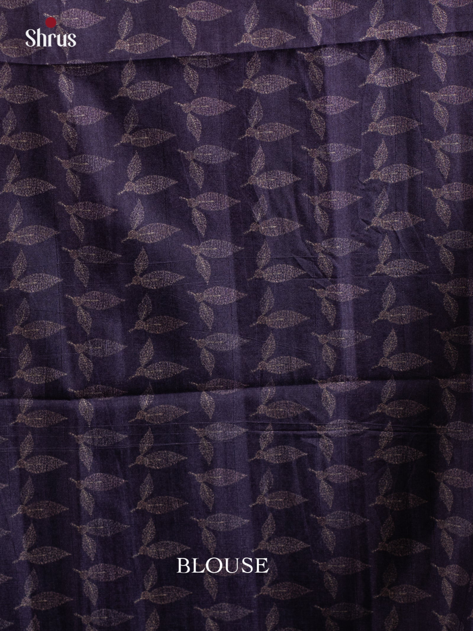 Violet - Printed Tussar Saree - Shop on Shrus.com