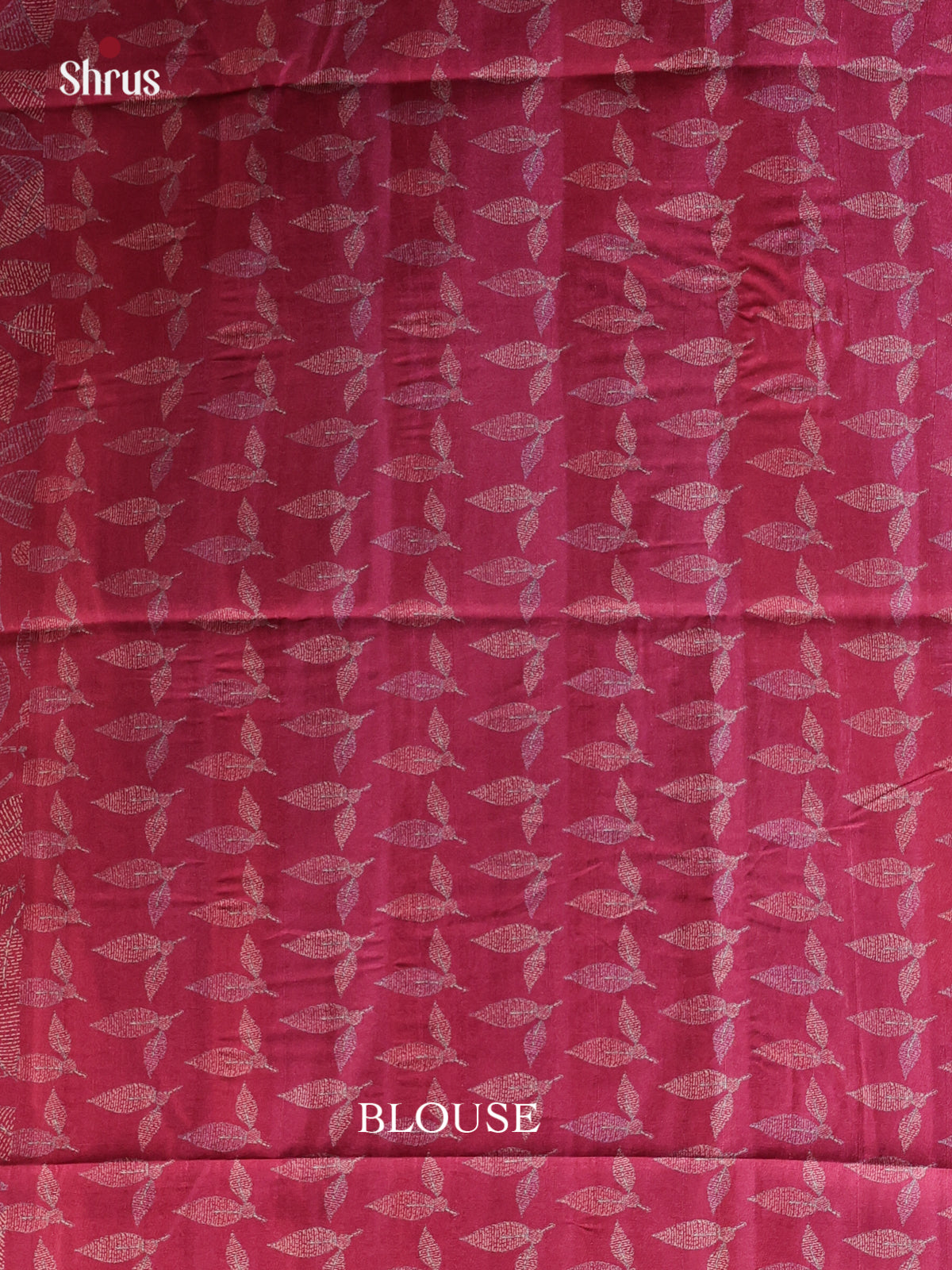 Maroon - Printed Tussar Saree - Shop on Shrus.com