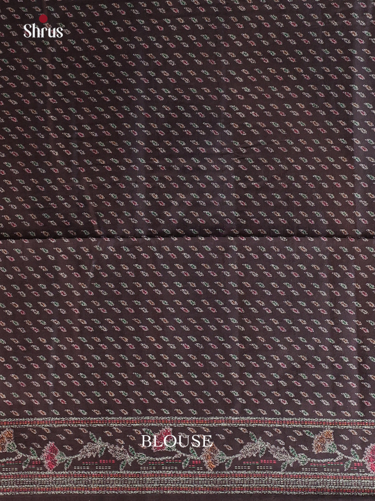 Elephant Black - Printed Tussar Saree - Shop on Shrus.com