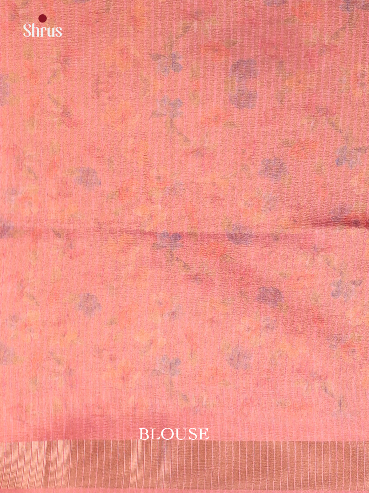 Pink- Bamboo silk Saree - Shop on Shrus.com