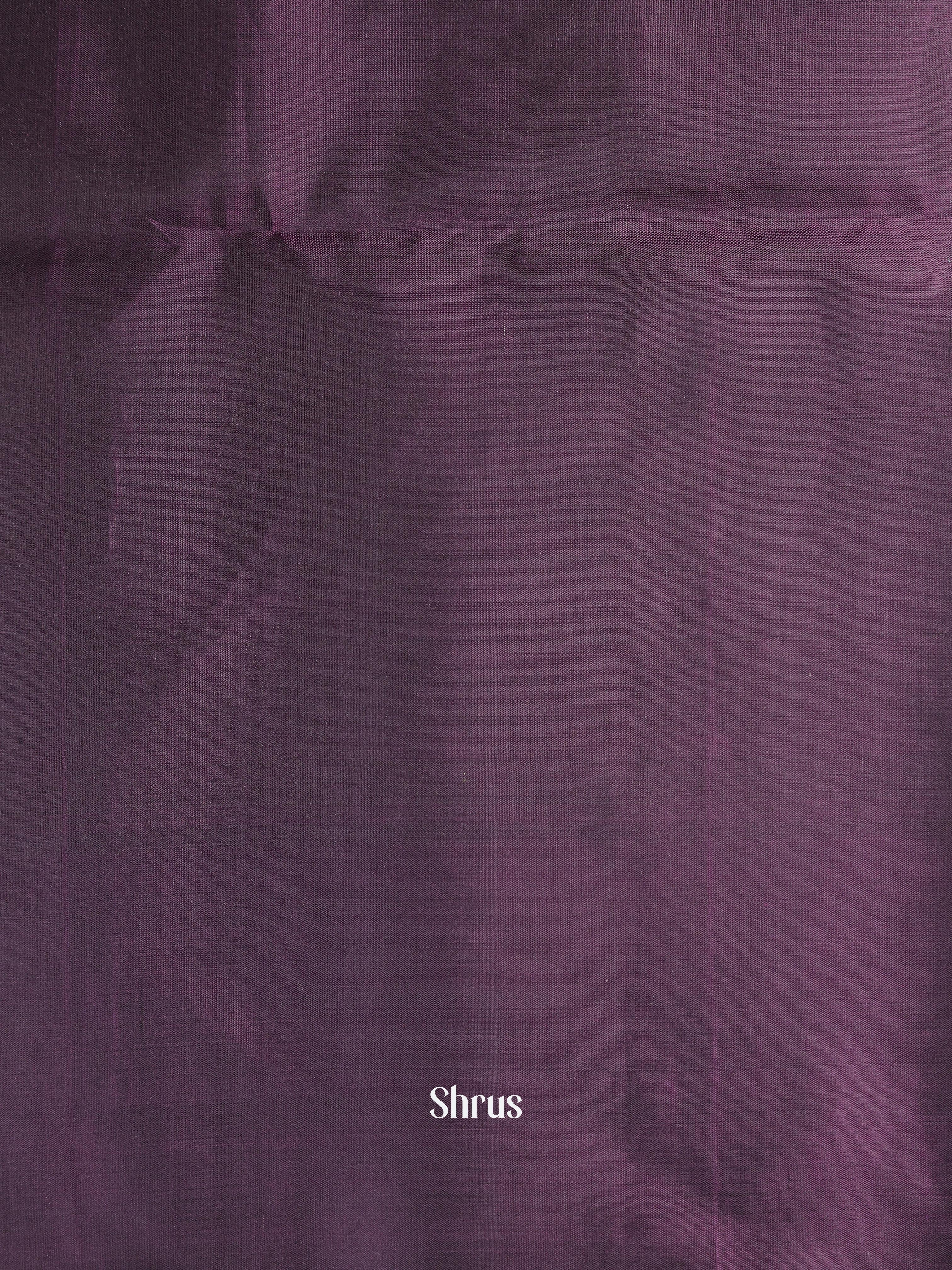 Green & Violet - Soft Silk Saree - Shop on Shrus.com