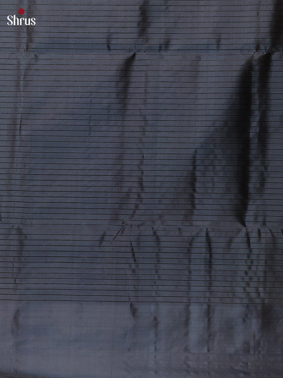 Chutney Green Modern Soft Silk Saree with Zari Buttas & Striking Blue Zari Border-3