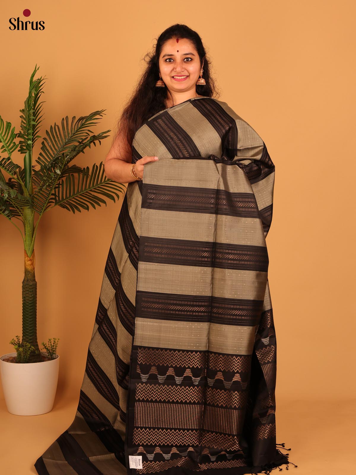 CKS22043 - Soft Silk Saree - Shop on Shrus.com