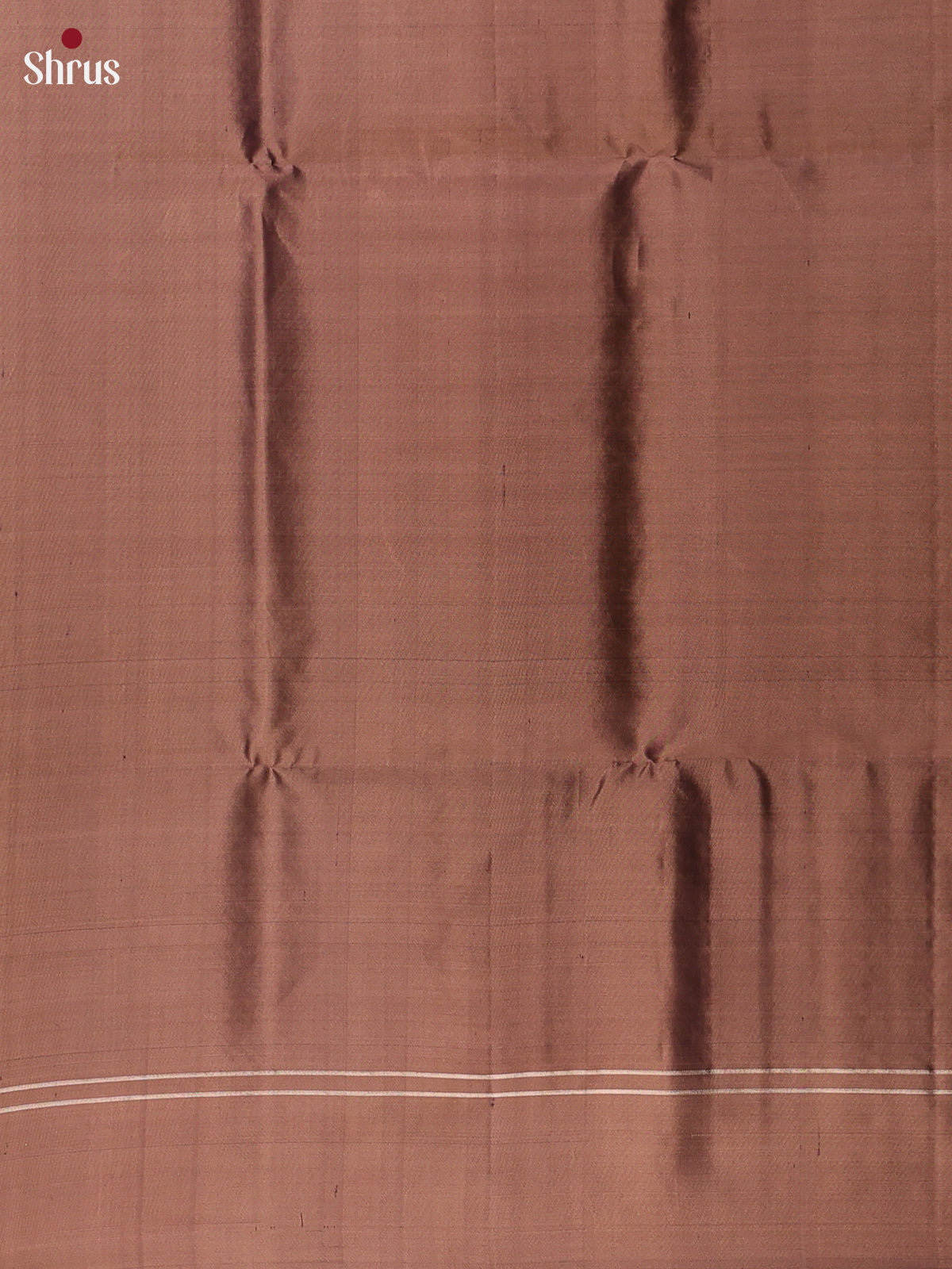 Classy Dark Green Soft Silk Saree with Zari Stripes, Brown Border & Brocade Pallu - Shop on Shrus.com