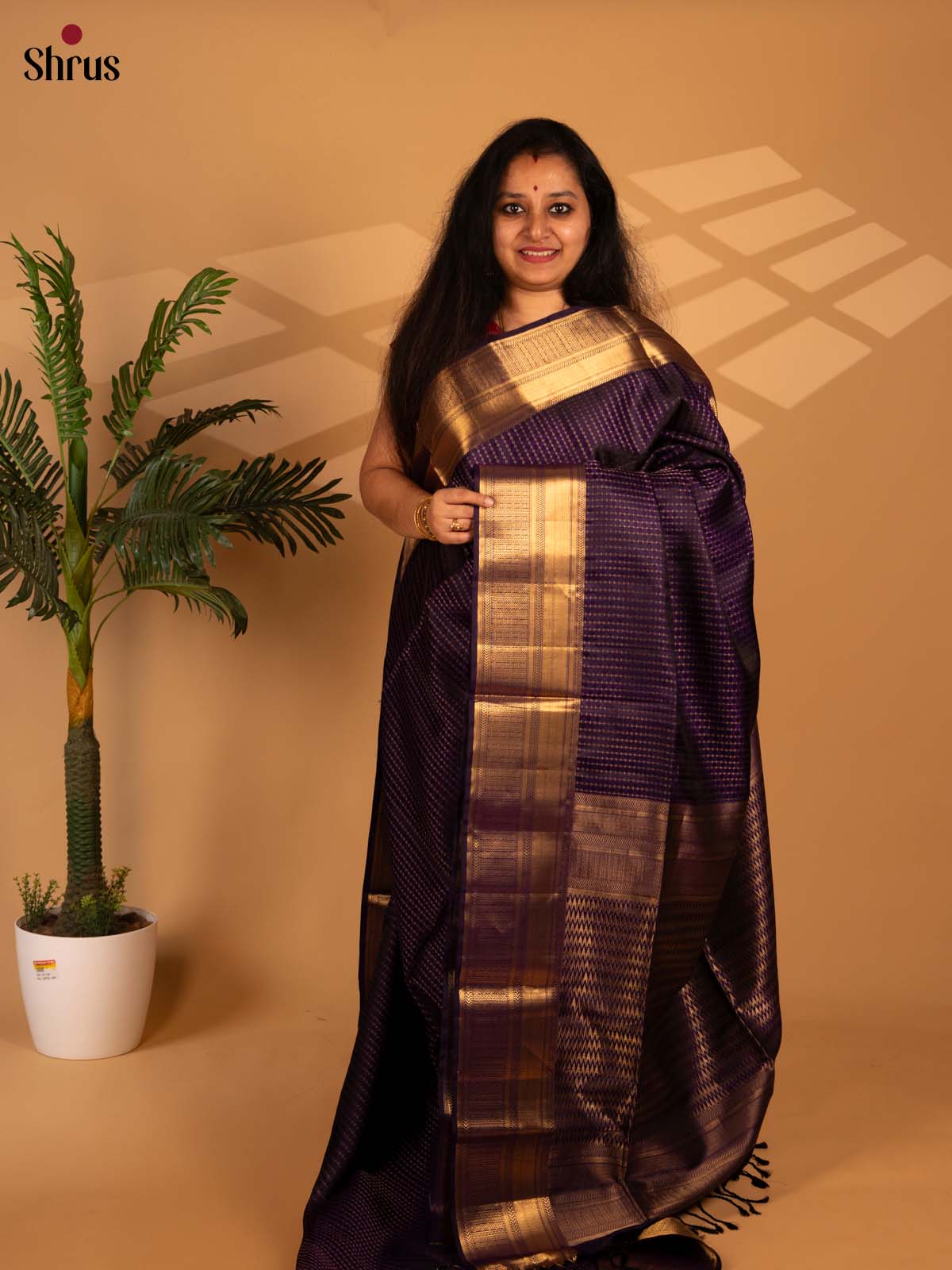 Violet(Single Tone) - Soft Silk Saree - Shop on Shrus.com