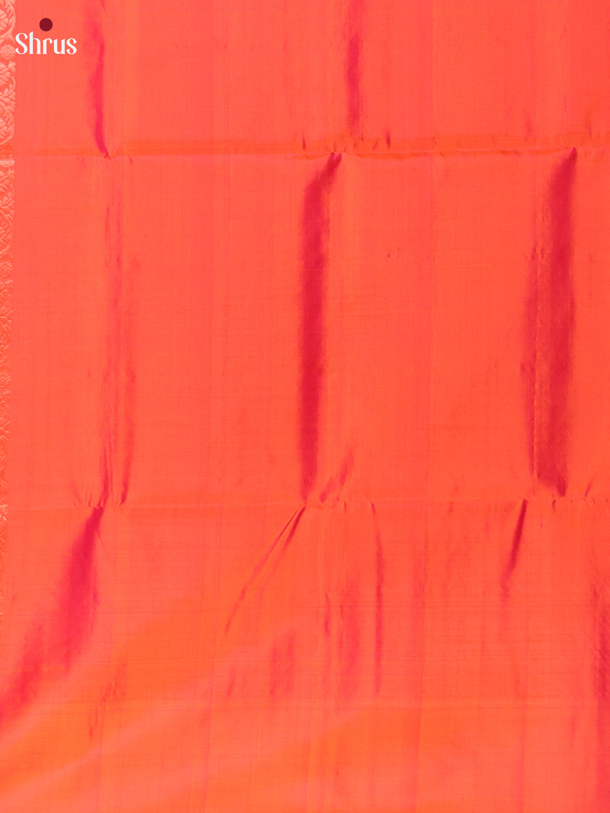 Green & Orange - Soft Silk Saree - Shop on Shrus.com