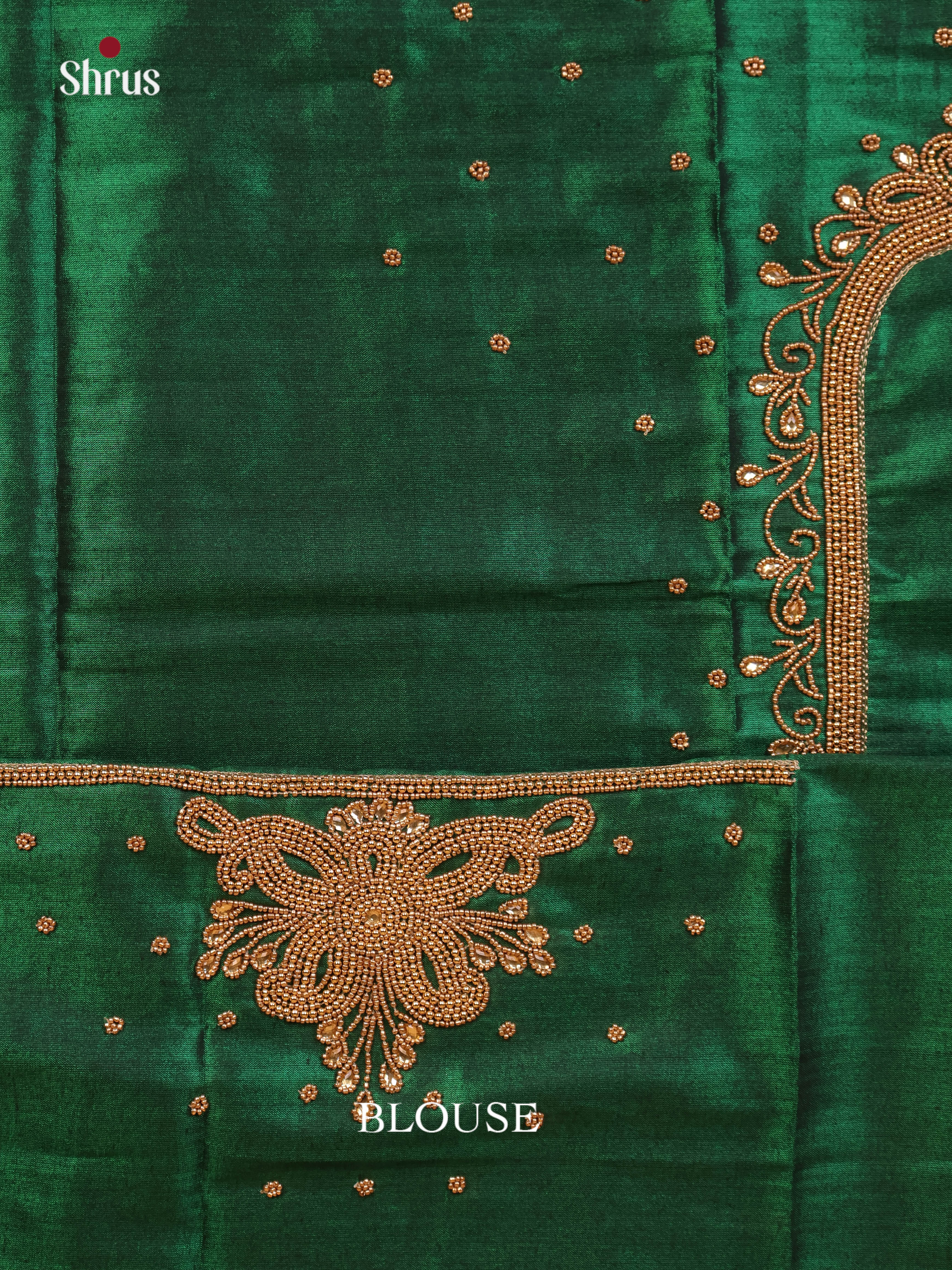 Green - Aari Blouse - Shop on Shrus.com