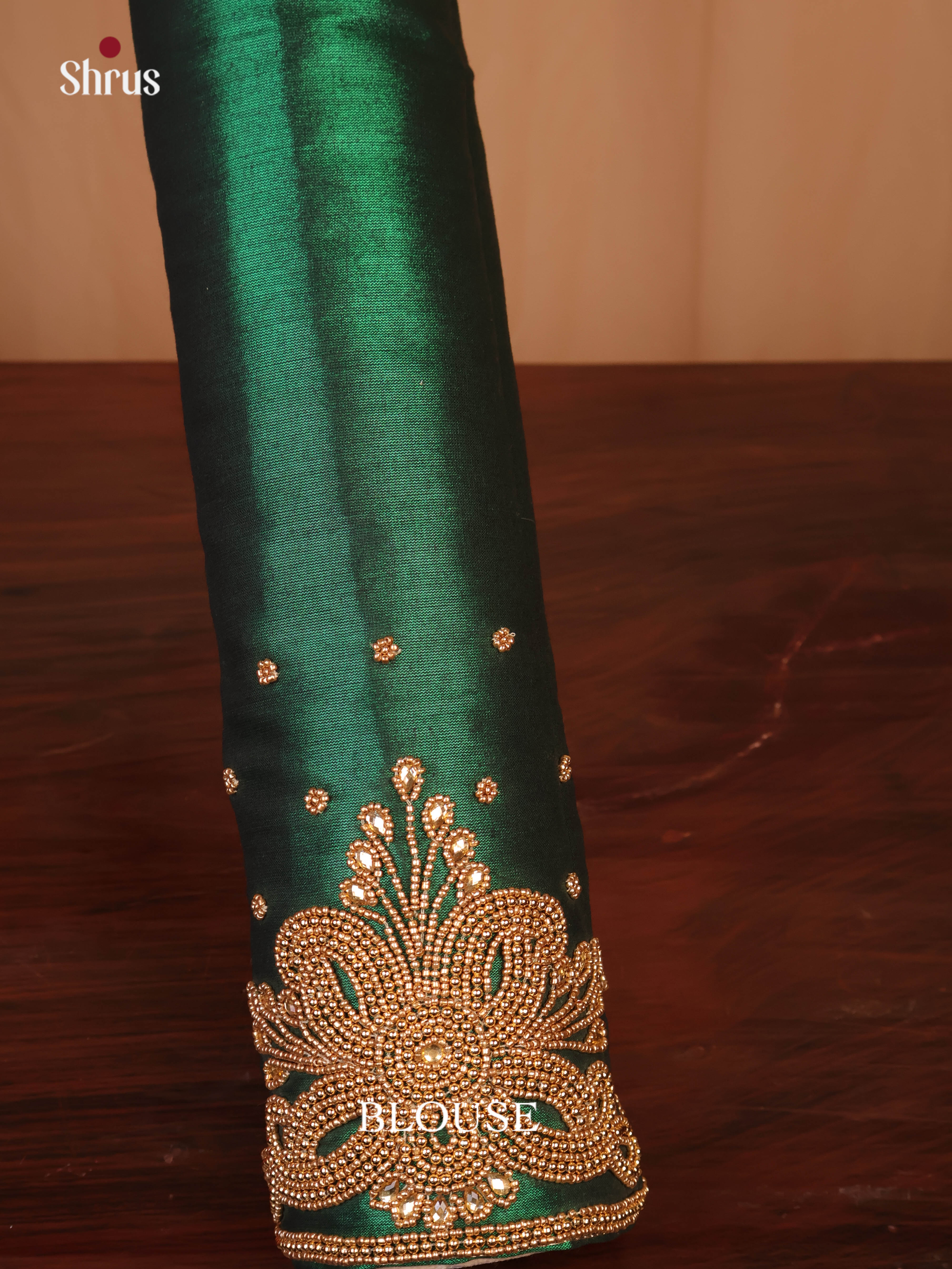 Green - Aari Blouse - Shop on Shrus.com