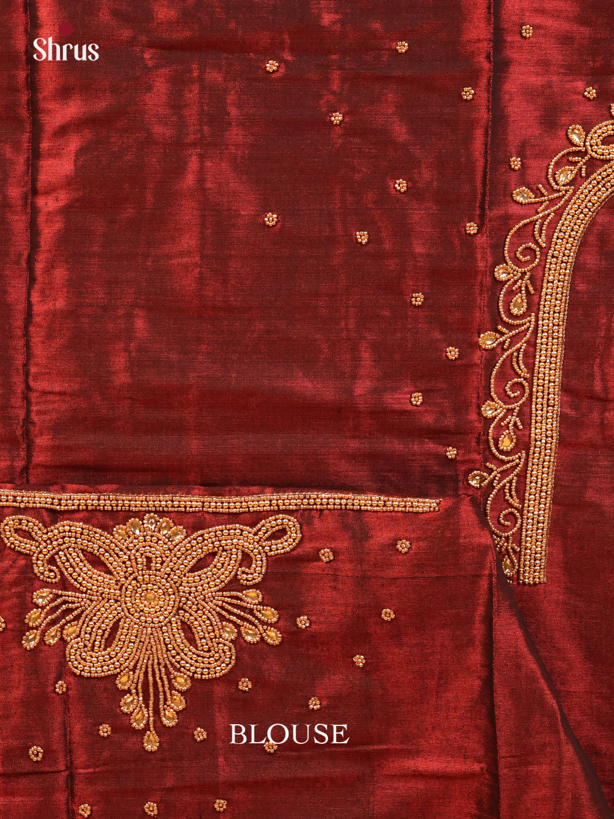 Brown - Aari Blouse - Shop on Shrus.com