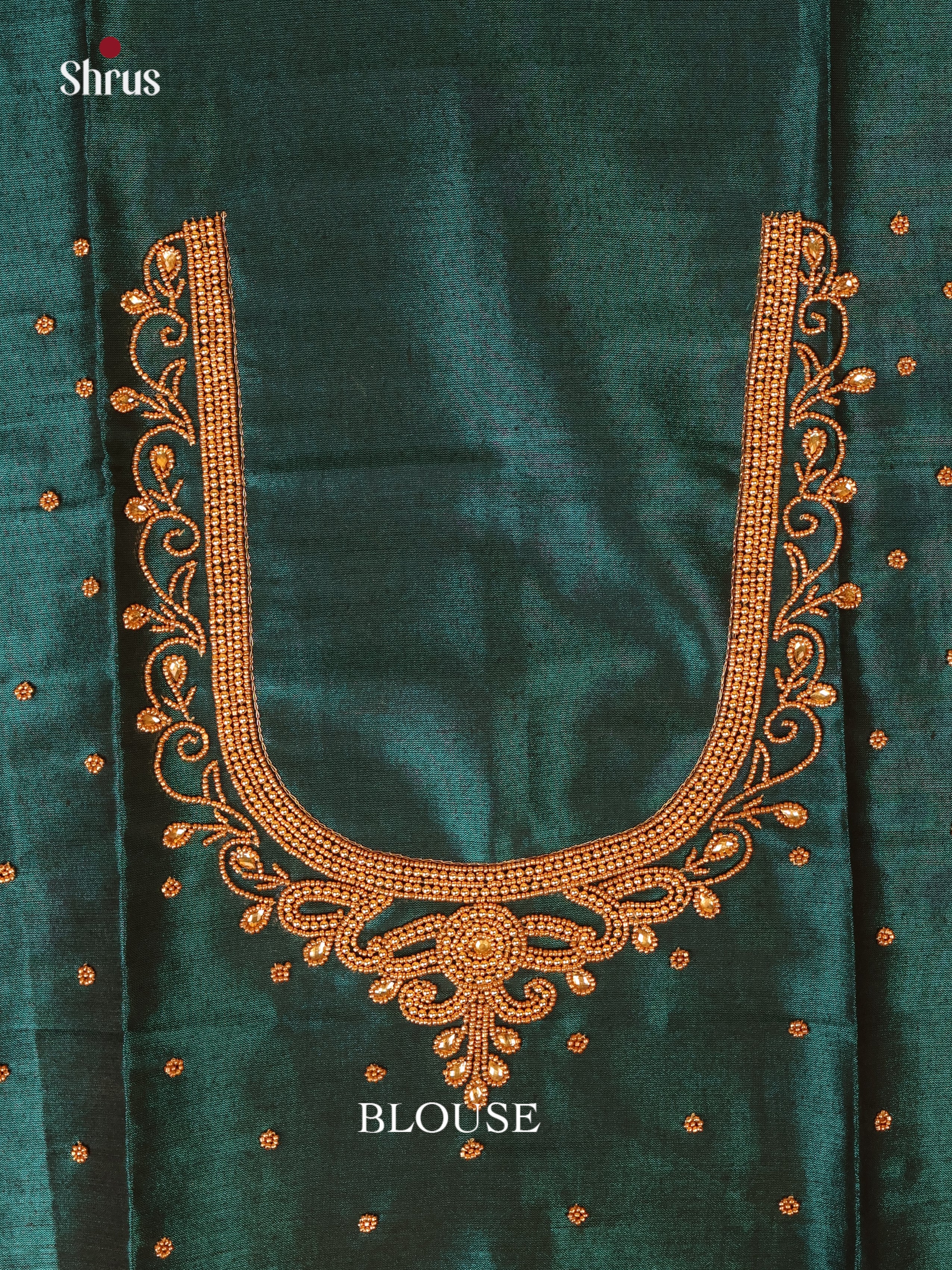 Peacock Green- Aari Blouse - Shop on Shrus.com