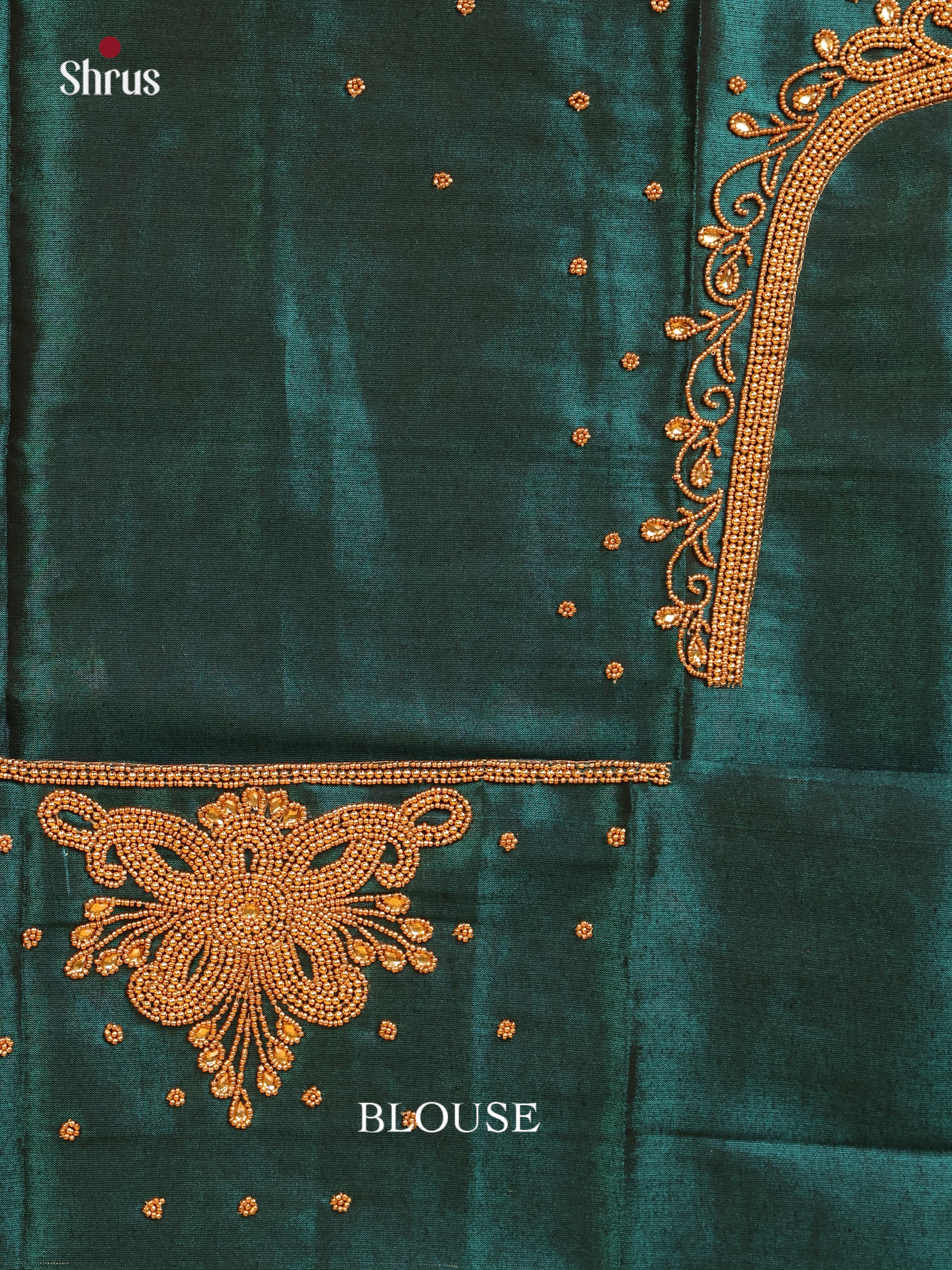 Peacock Green- Aari Blouse - Shop on Shrus.com