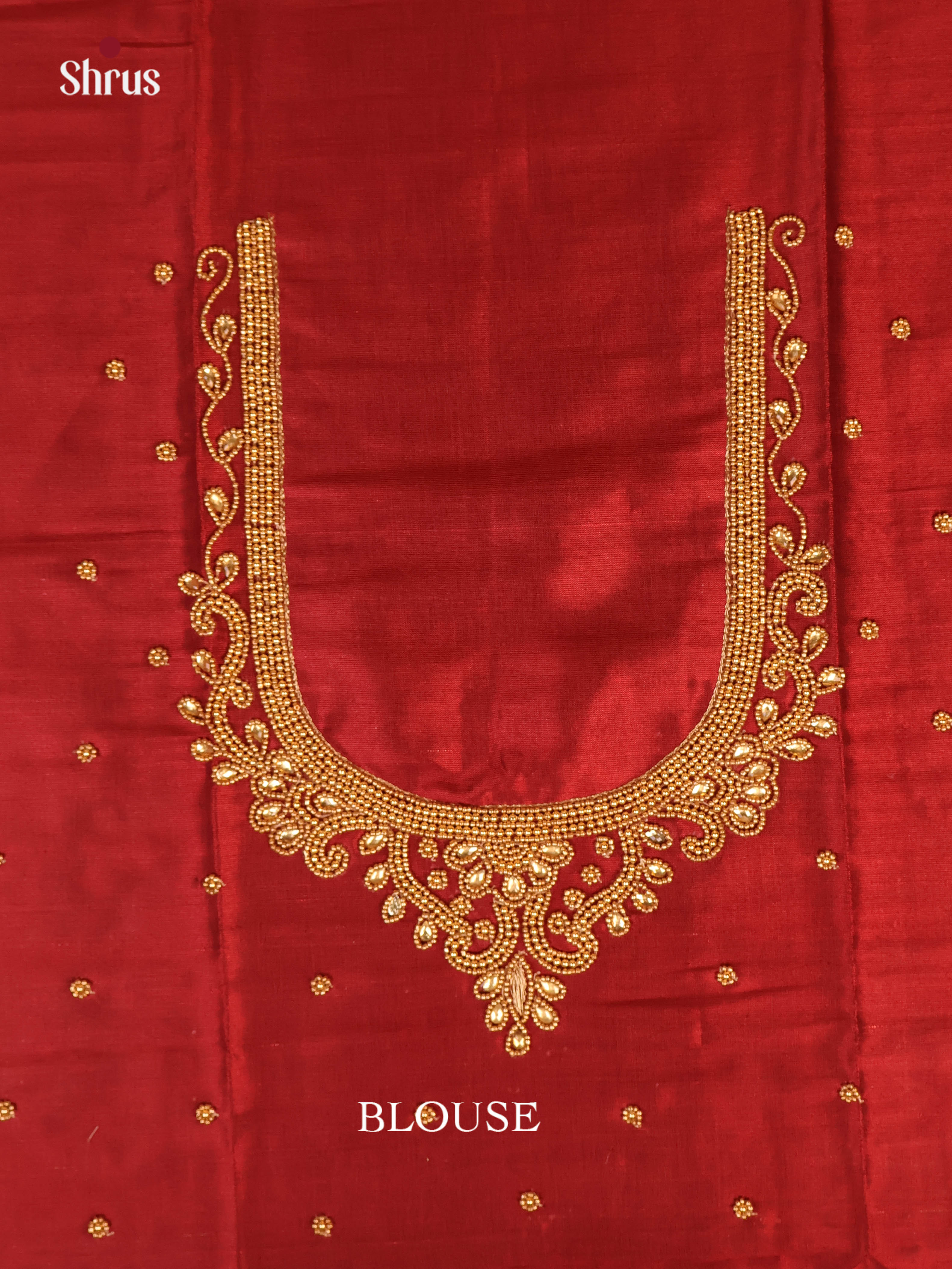 Maroon - Aari Blouse - Shop on Shrus.com