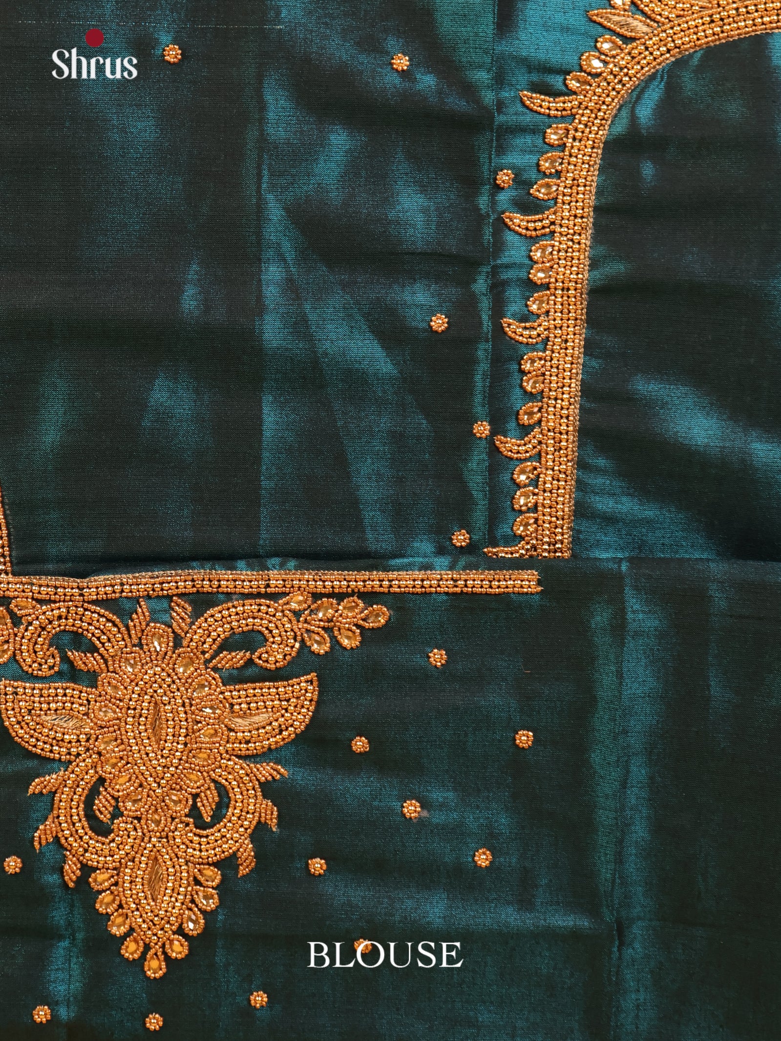 Blue- Aari Blouse - Shop on Shrus.com