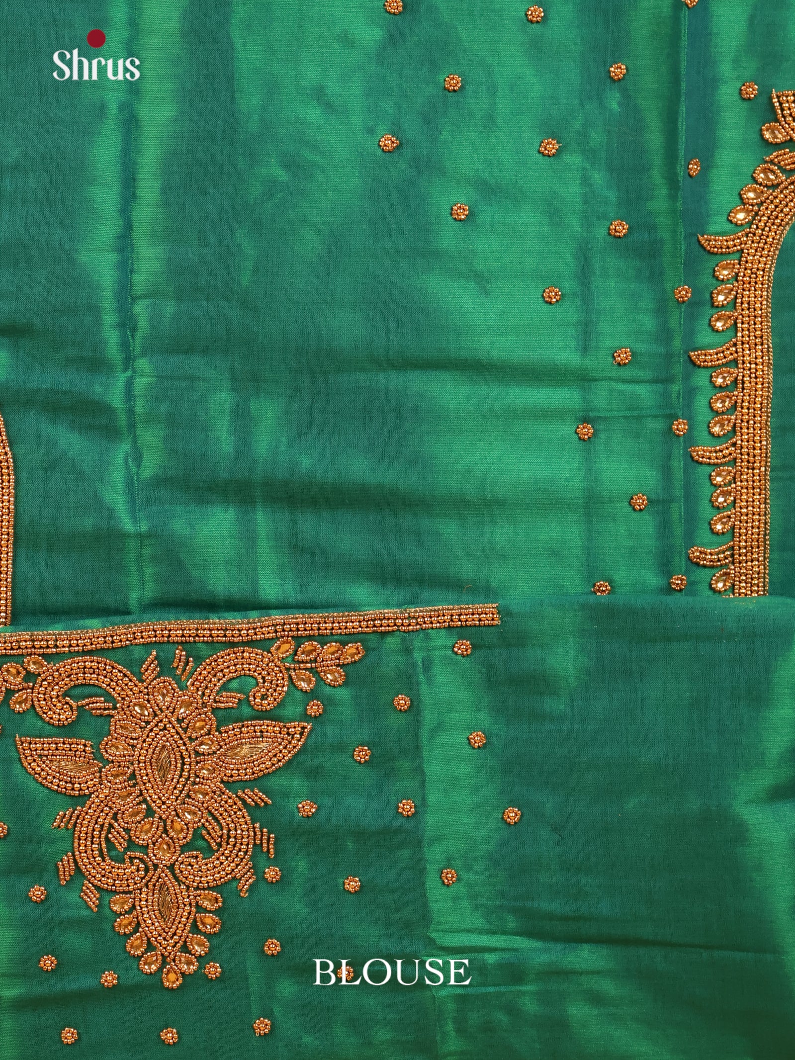 Green - Aari Blouse - Shop on Shrus.com