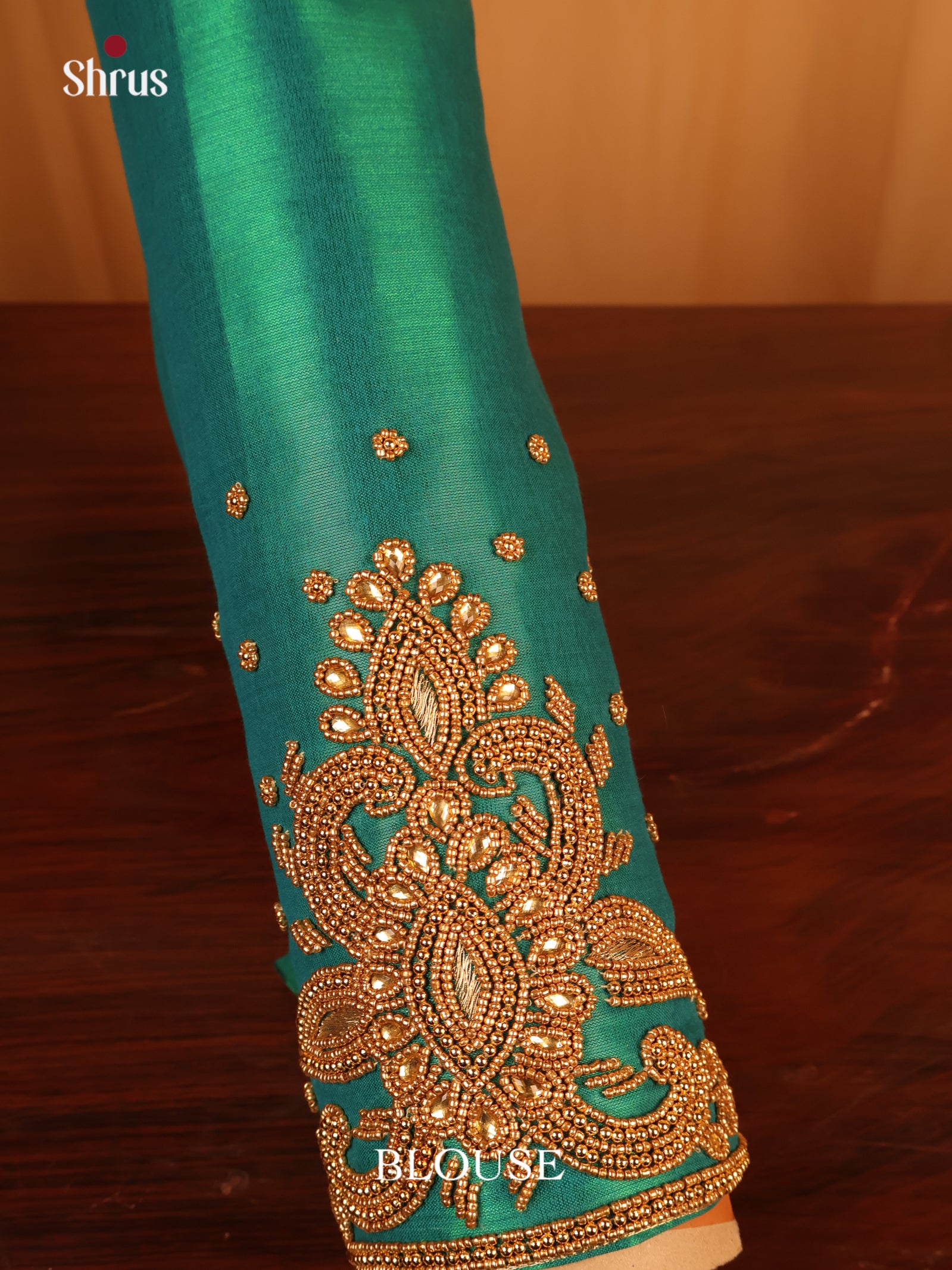 Green - Aari Blouse - Shop on Shrus.com