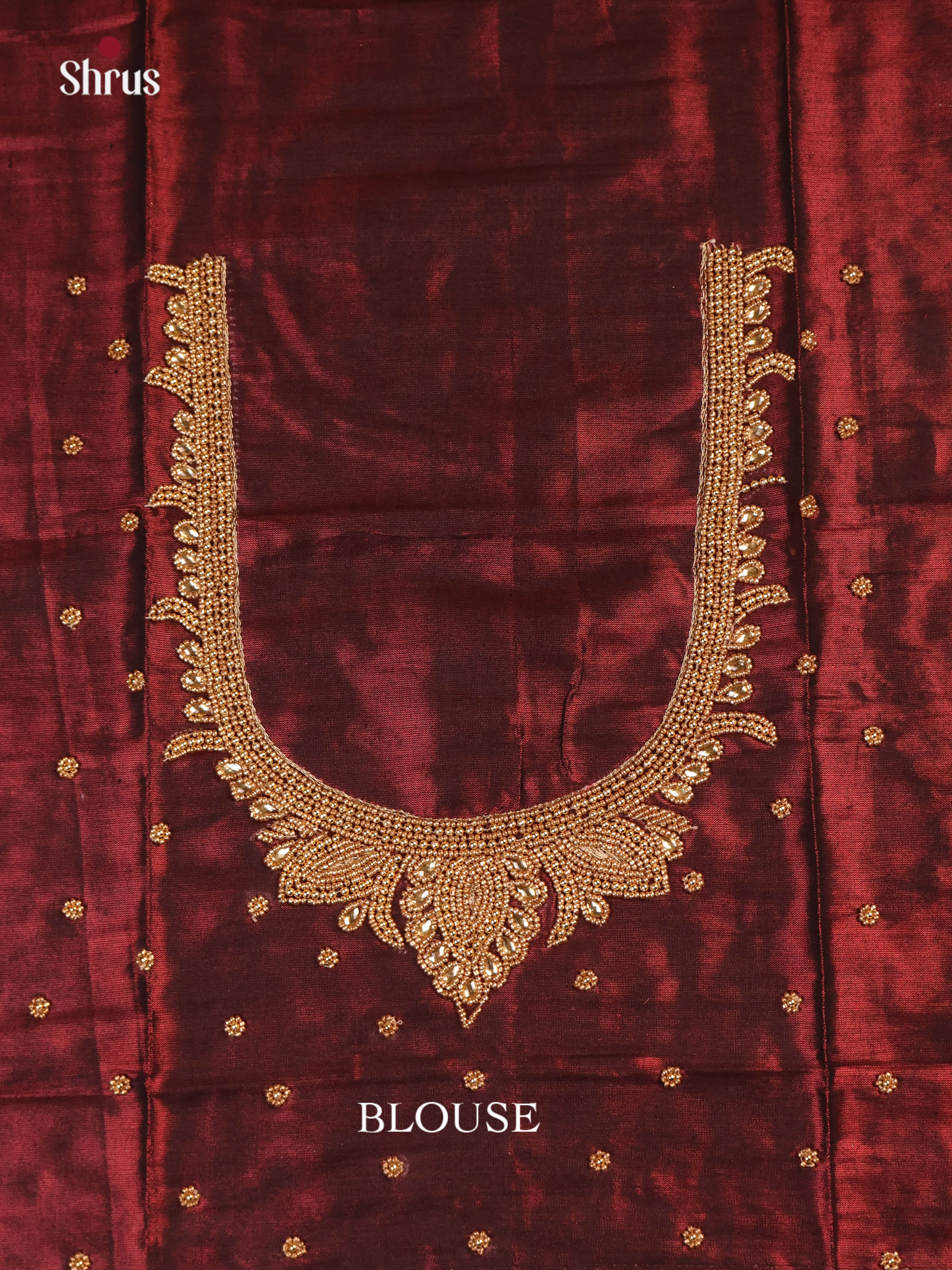 Brown - Aari Blouse - Shop on Shrus.com