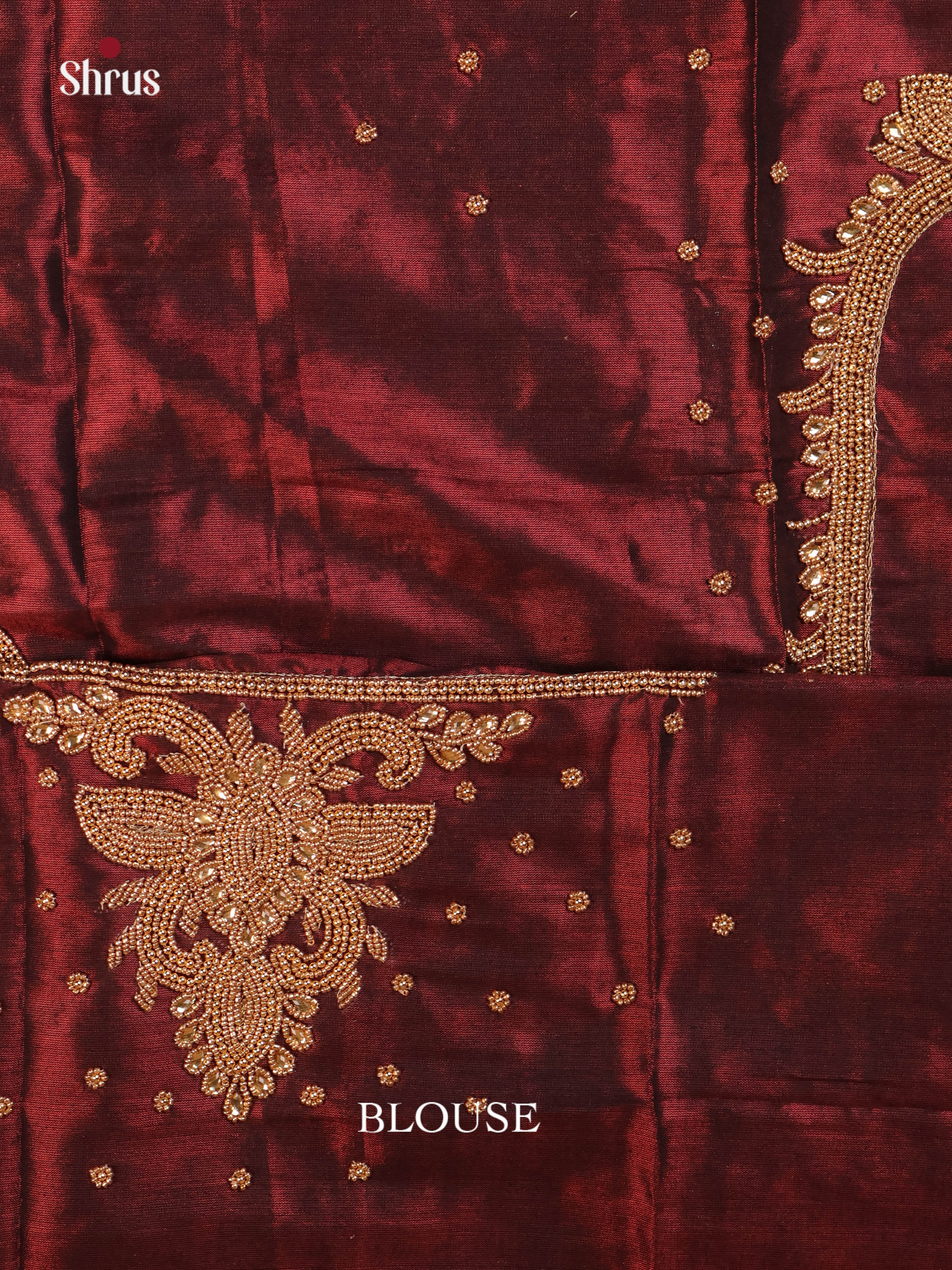 Brown - Aari Blouse - Shop on Shrus.com