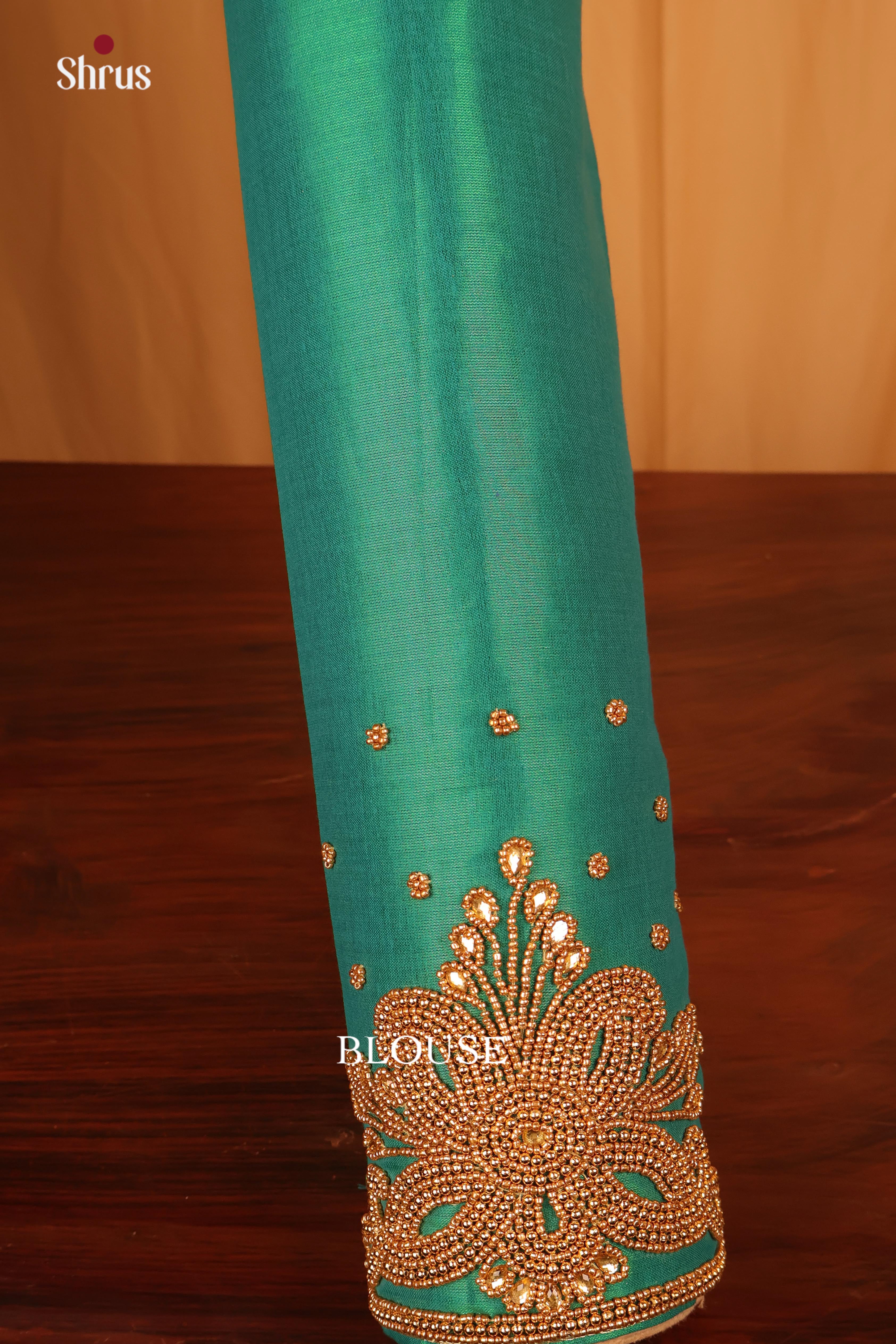 Green - Aari Blouse - Shop on Shrus.com