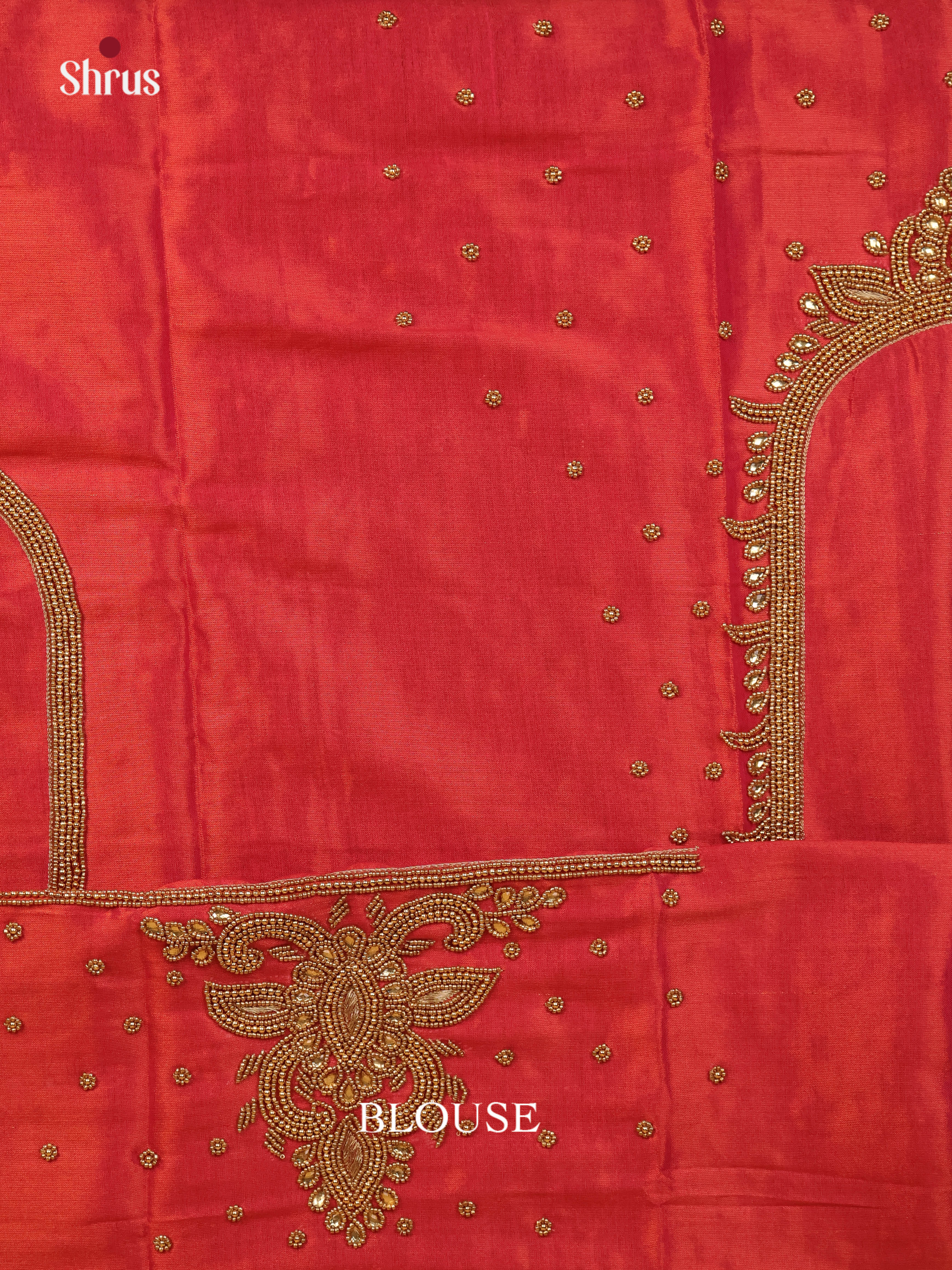 Maroon - Aari Blouse - Shop on Shrus.com