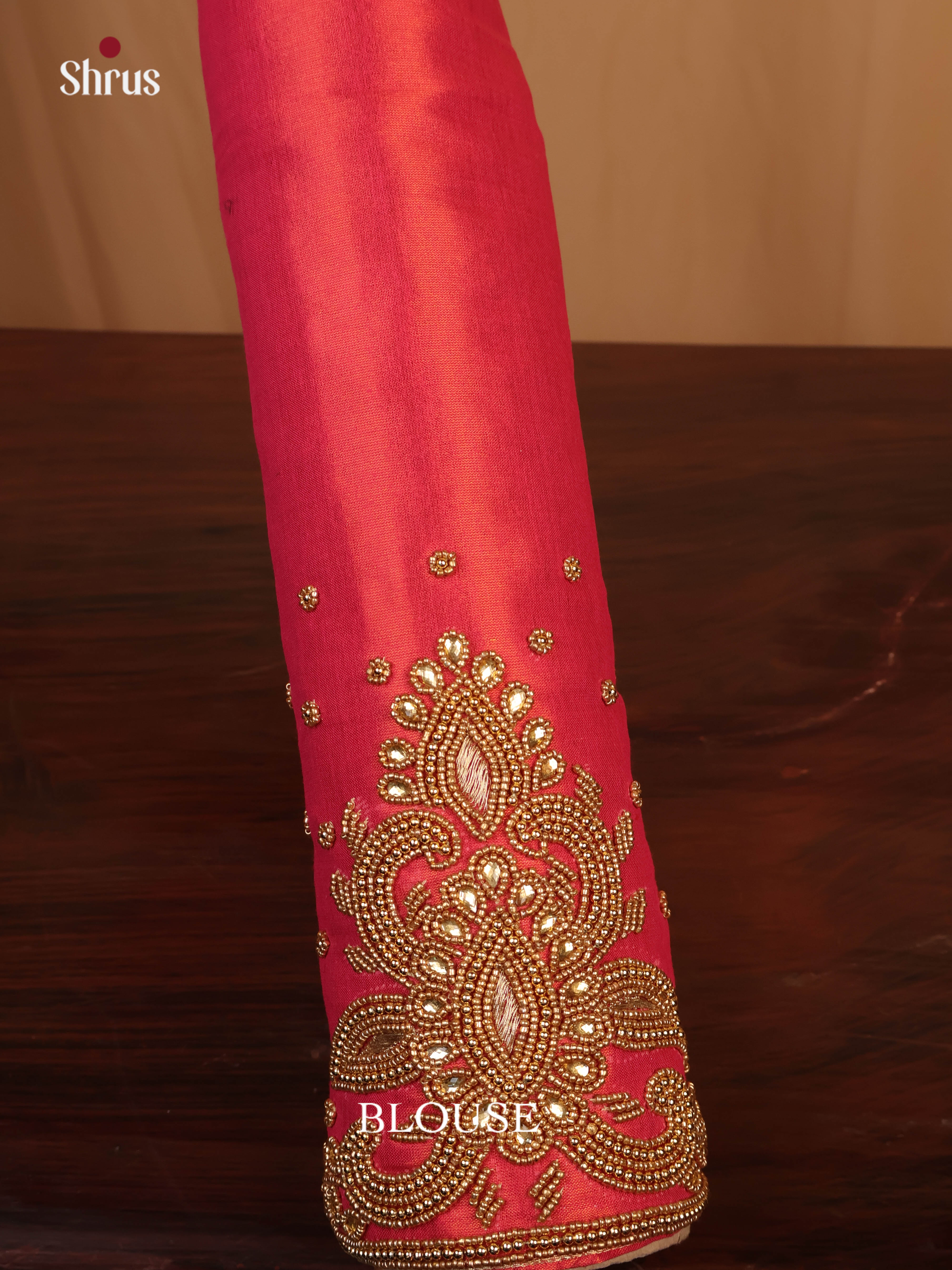 Maroon - Aari Blouse - Shop on Shrus.com